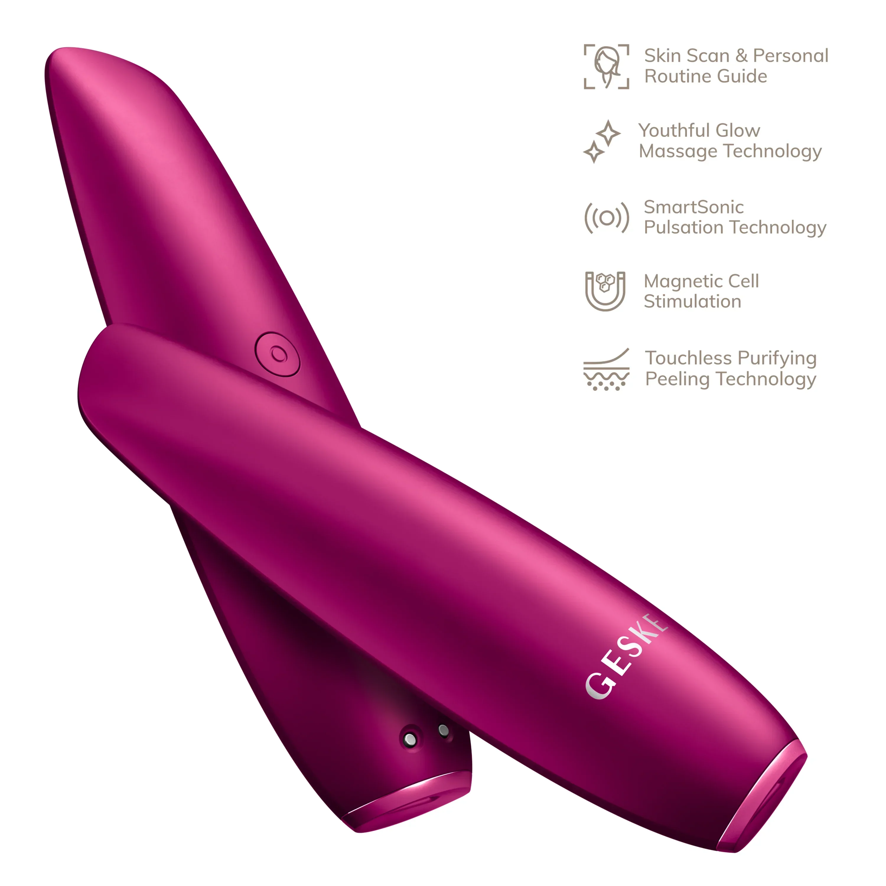 Geske Touchless Magnetic Peeling Mask | 5 in 1 - Magenta - Image 2