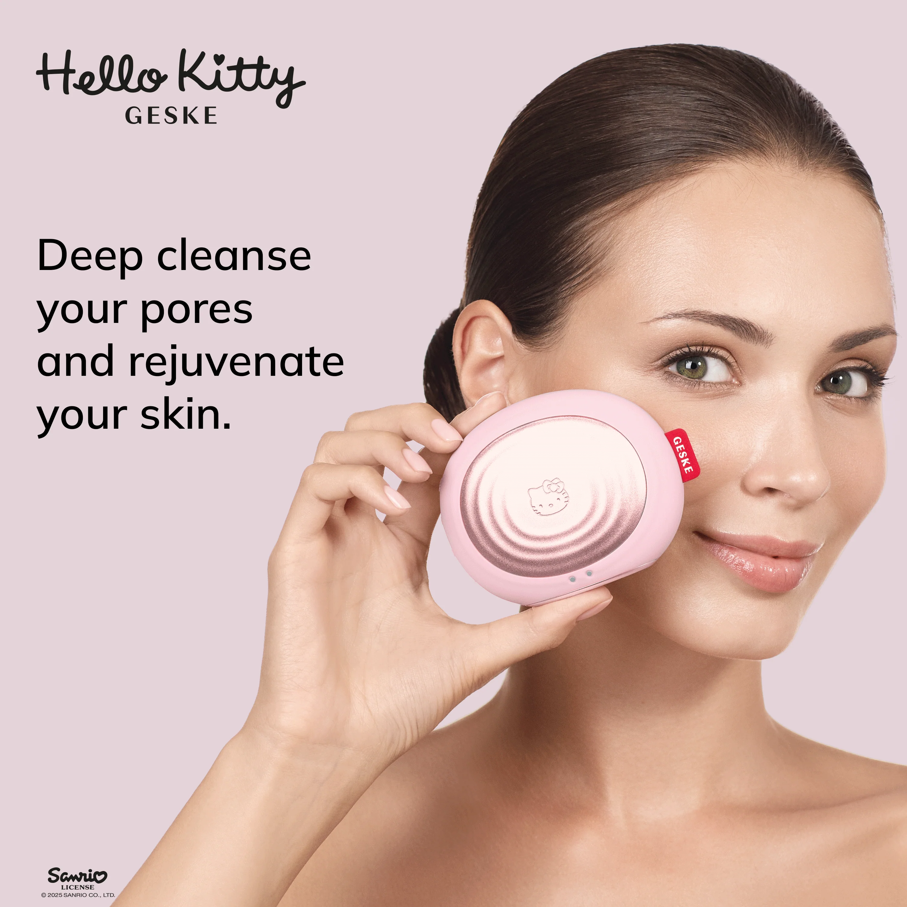 Geske Sonic Thermo Facial Brush | 5 in 1 - Pink - Image 4