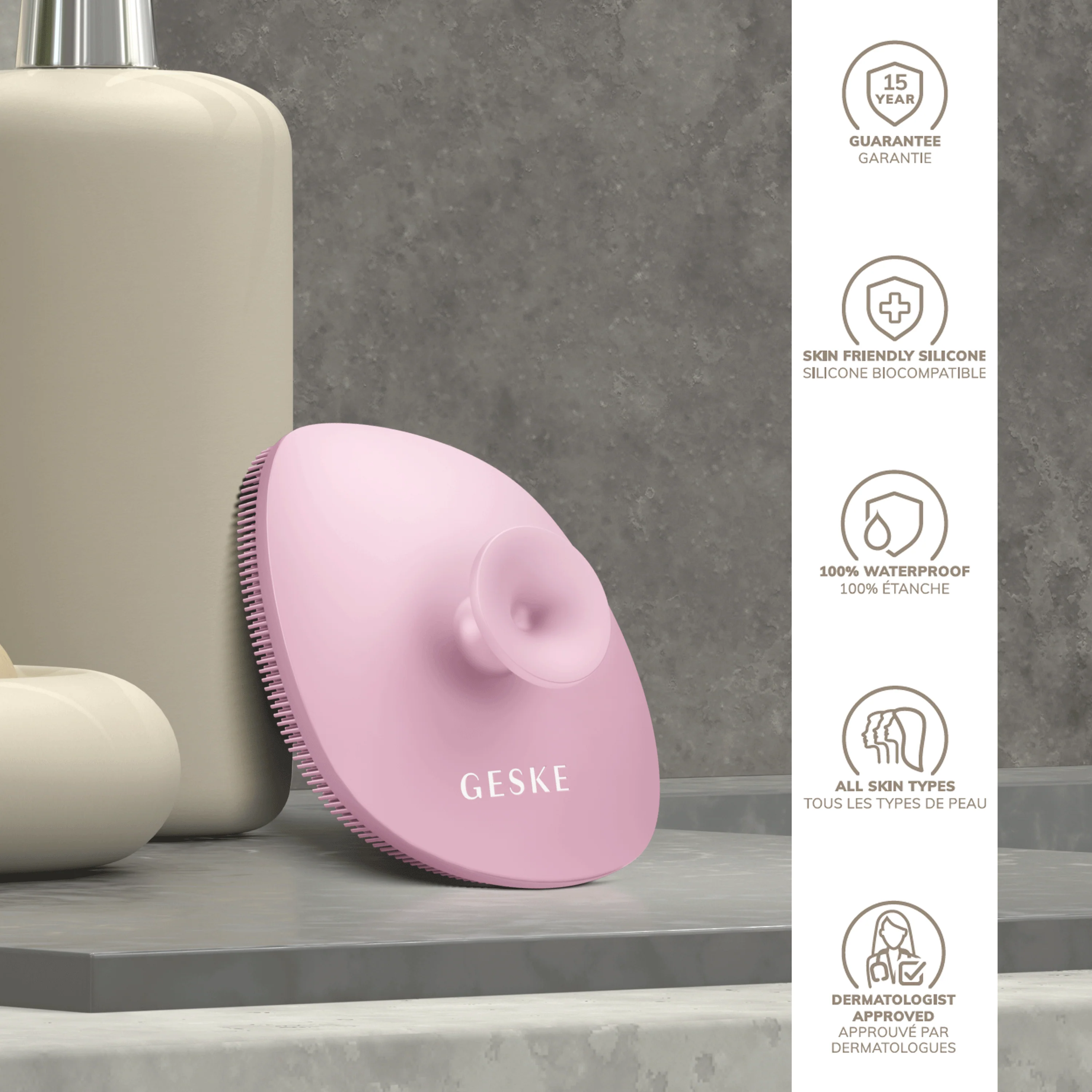 Geske Facial Brush | 4 in 1 - Pink - Image 3