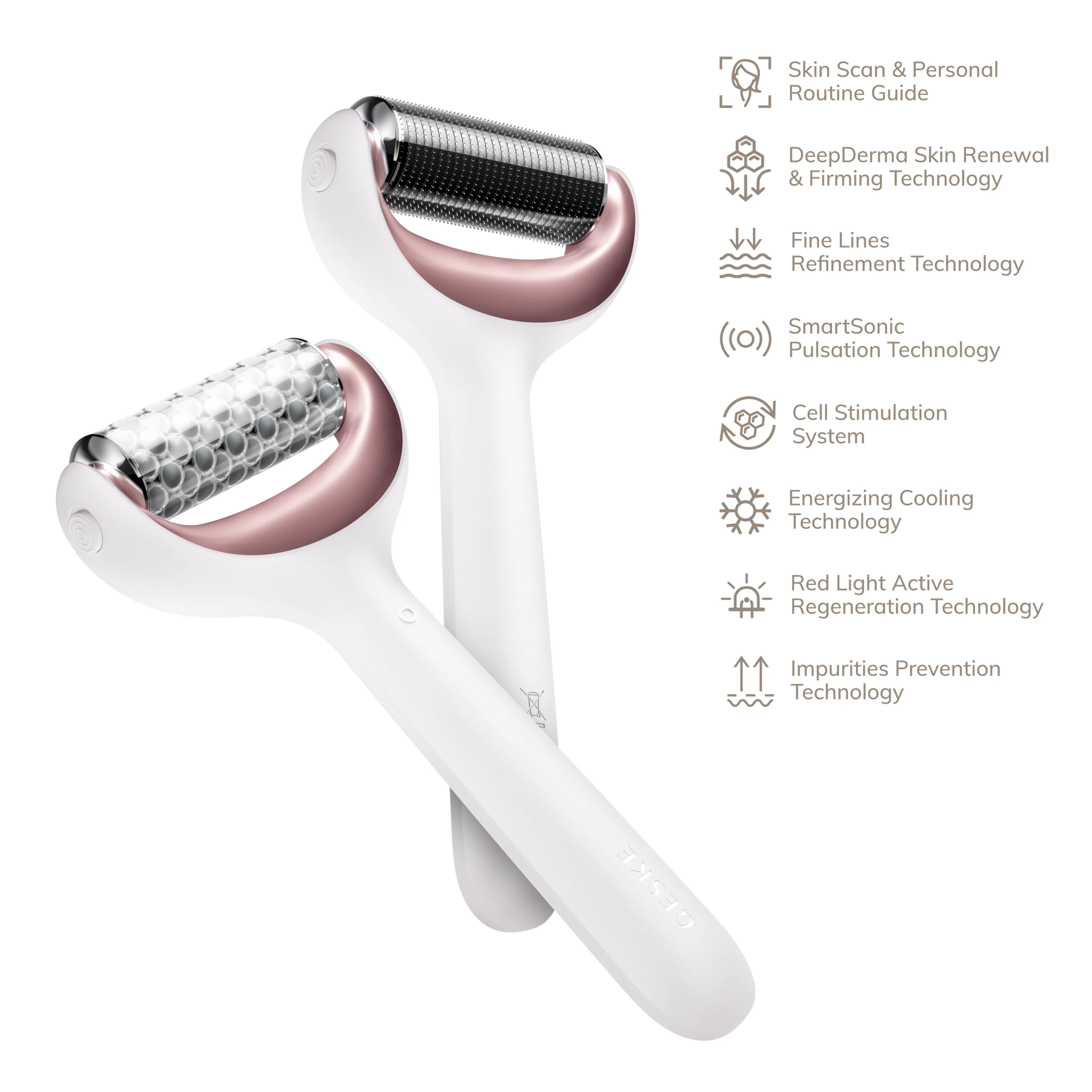 Geske MicroNeedle Face & Body Roller | 8 in 1 - Starlight - Image 2