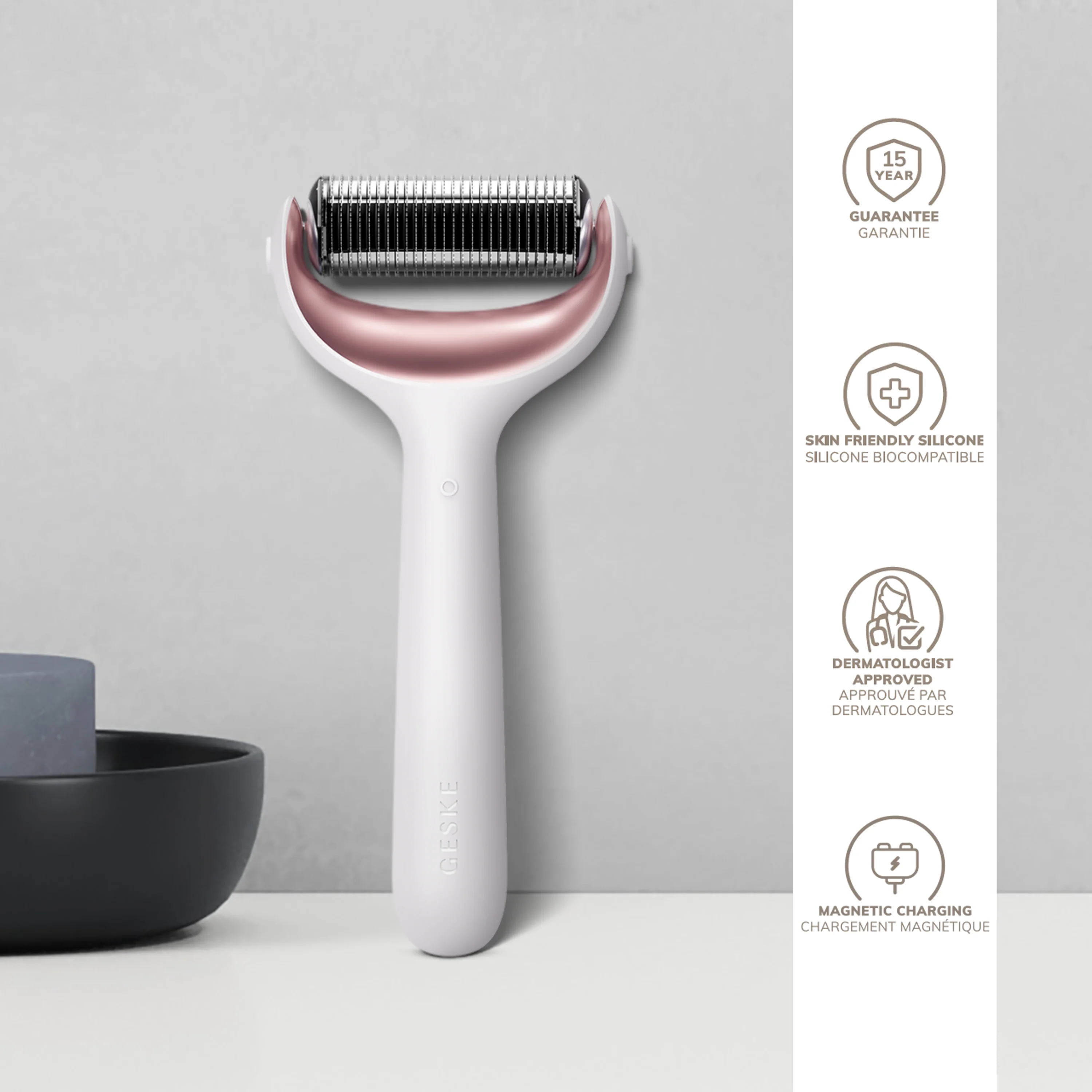 Geske MicroNeedle Face & Body Roller | 8 in 1 - Starlight - Image 3