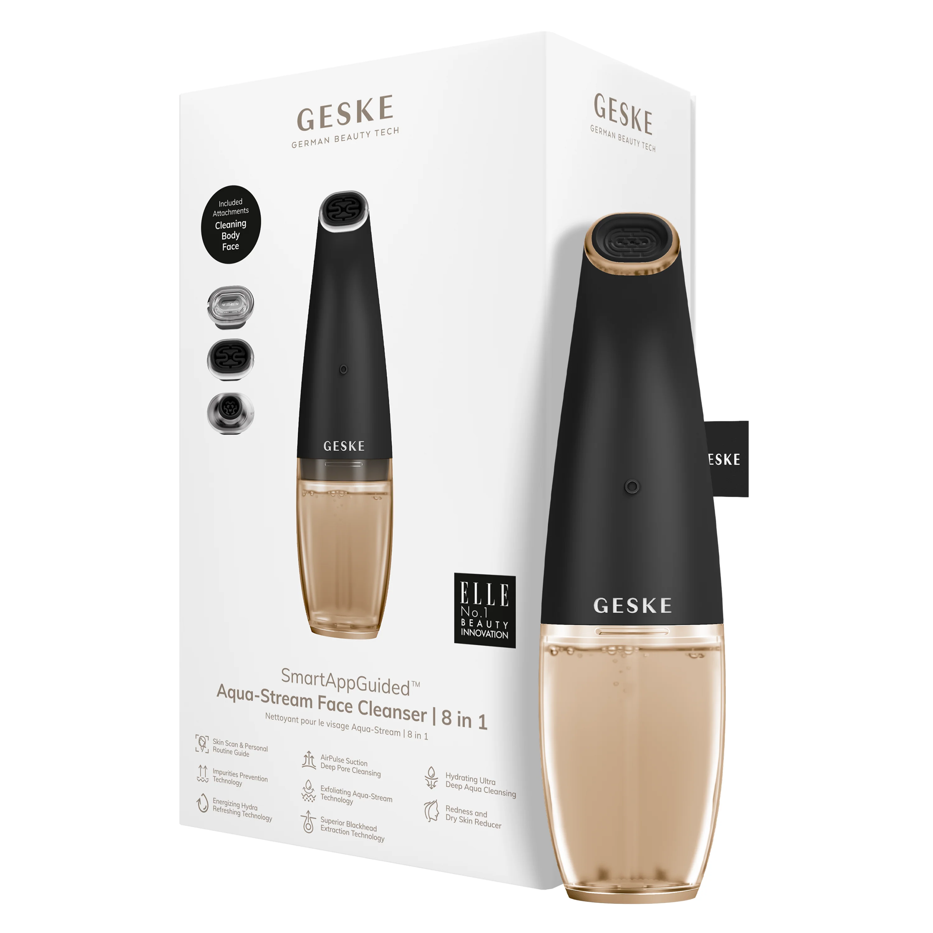 GESKE Aqua- Stream Face Cleanser | 8 in 1 - Gray - Image 3