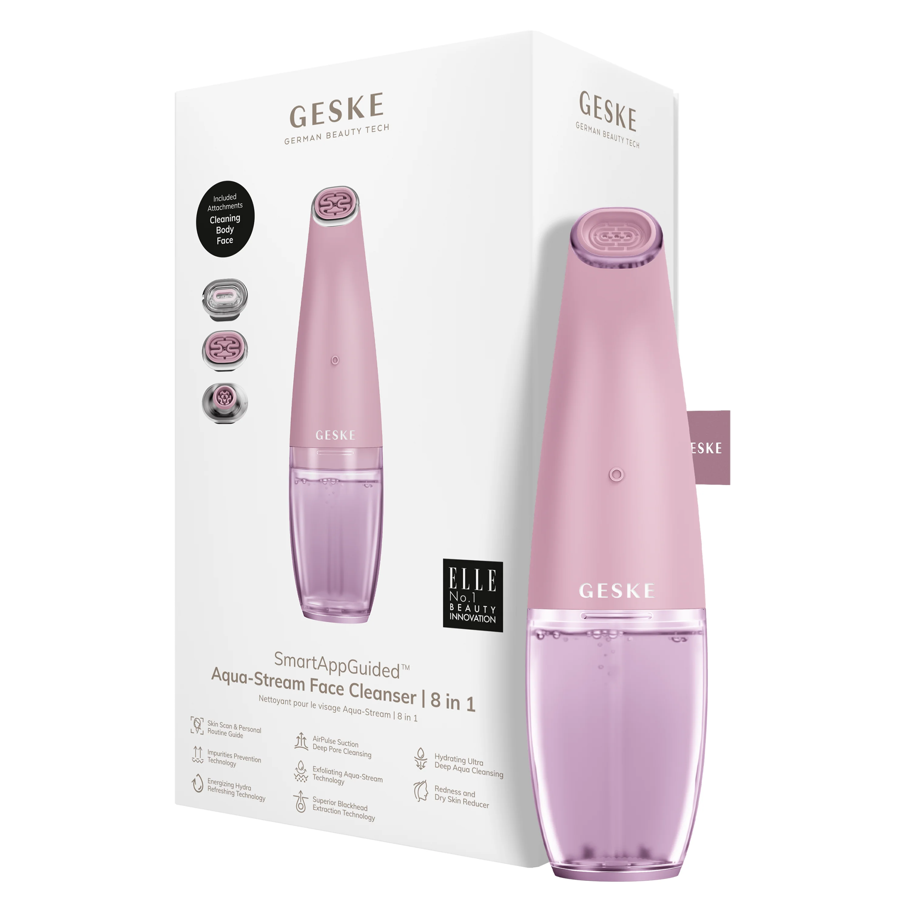 Geske Aqua- Stream Face Cleanser | 8 in 1 - Pink - Image 3
