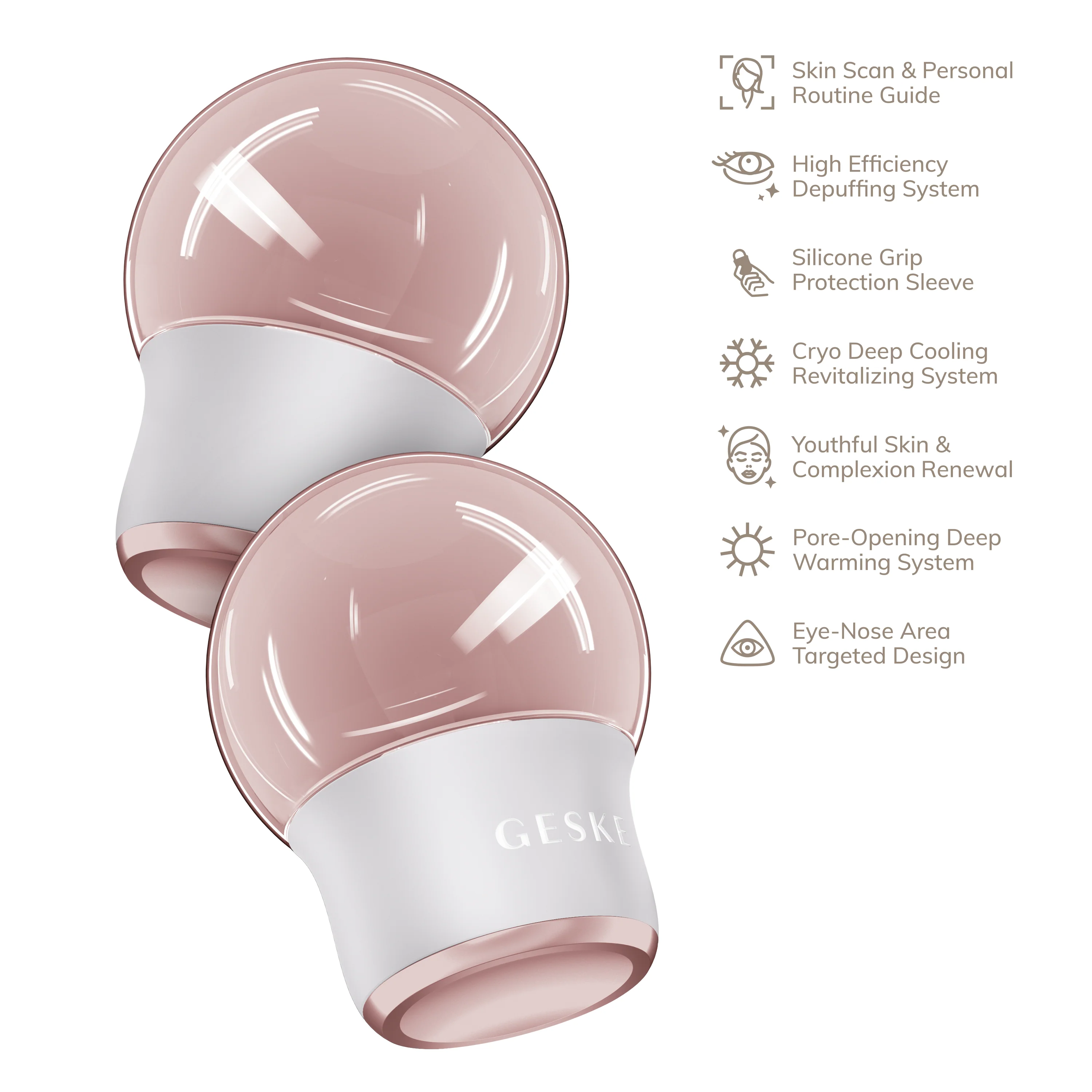 Geske Cool & Warm Face and Body Massager | 7 in 1 - Starlight - Image 2