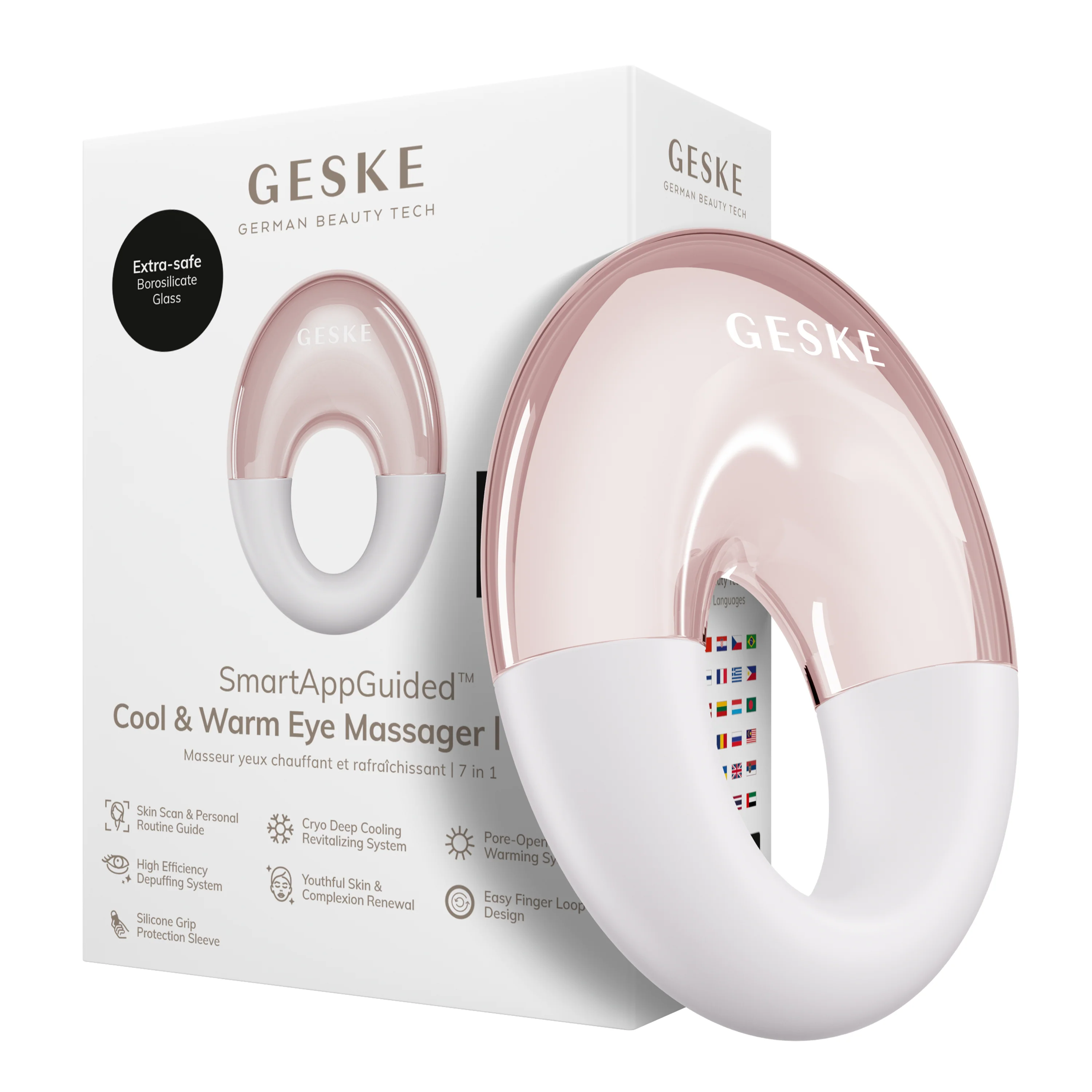 Geske Cool & Warm Eye Massager | 7 in 1 - Starlight - Image 2