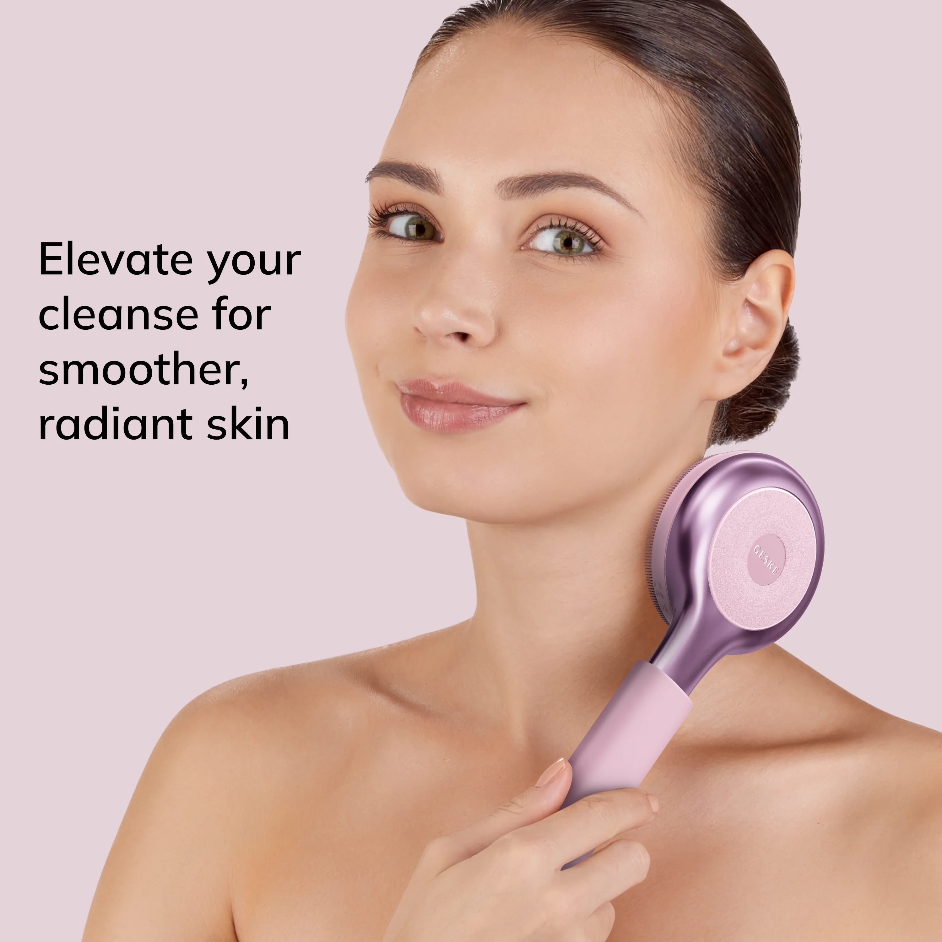 Geske Sonic Full-Body Brush & Intensive Exfoliator | 8 in 1 - Pink - Image 4