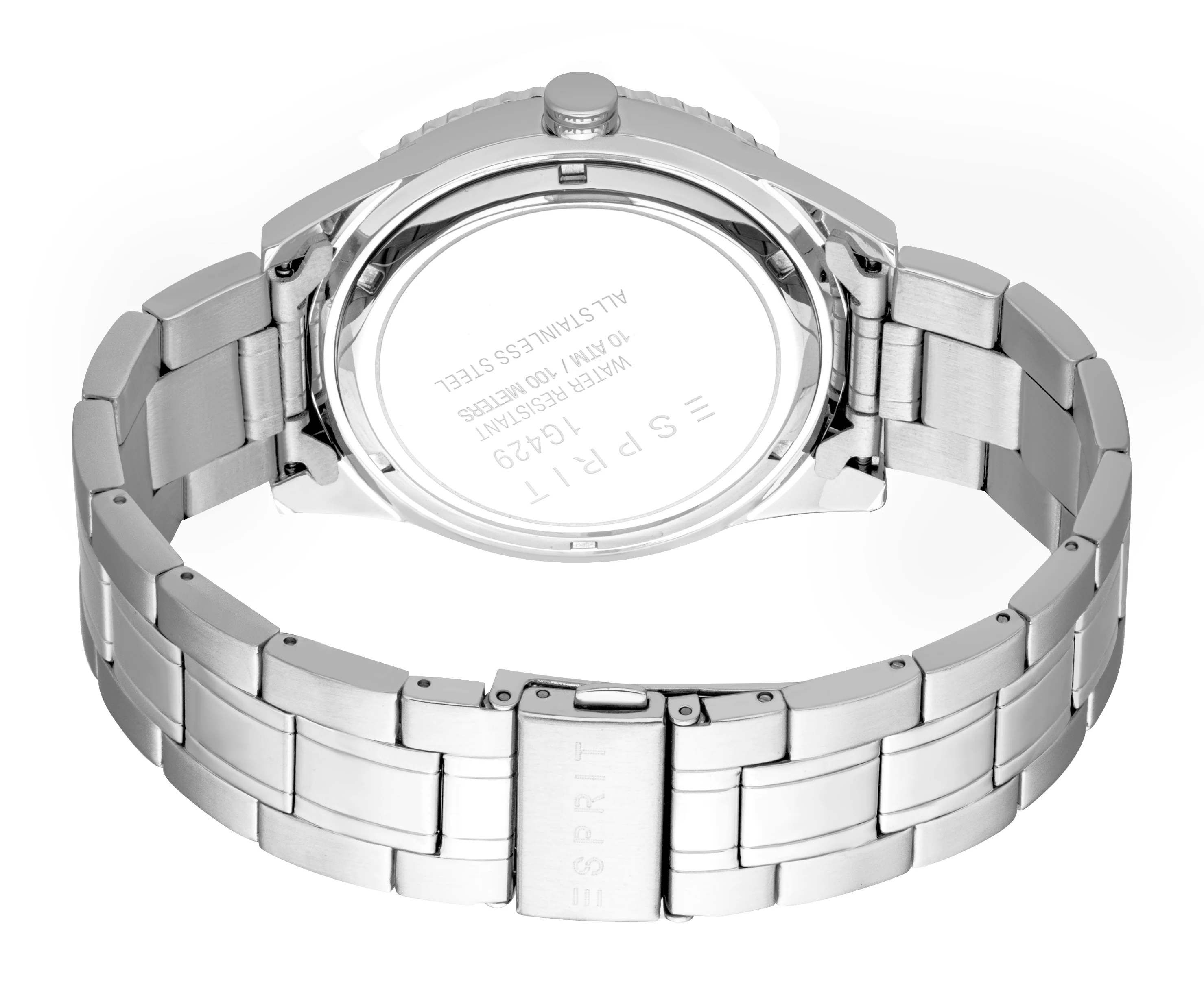 Esprit Waylon Men’s Stainless Steel Watch – Blue Dial, Date Display, 10 ATM Water Resistant - Image 3