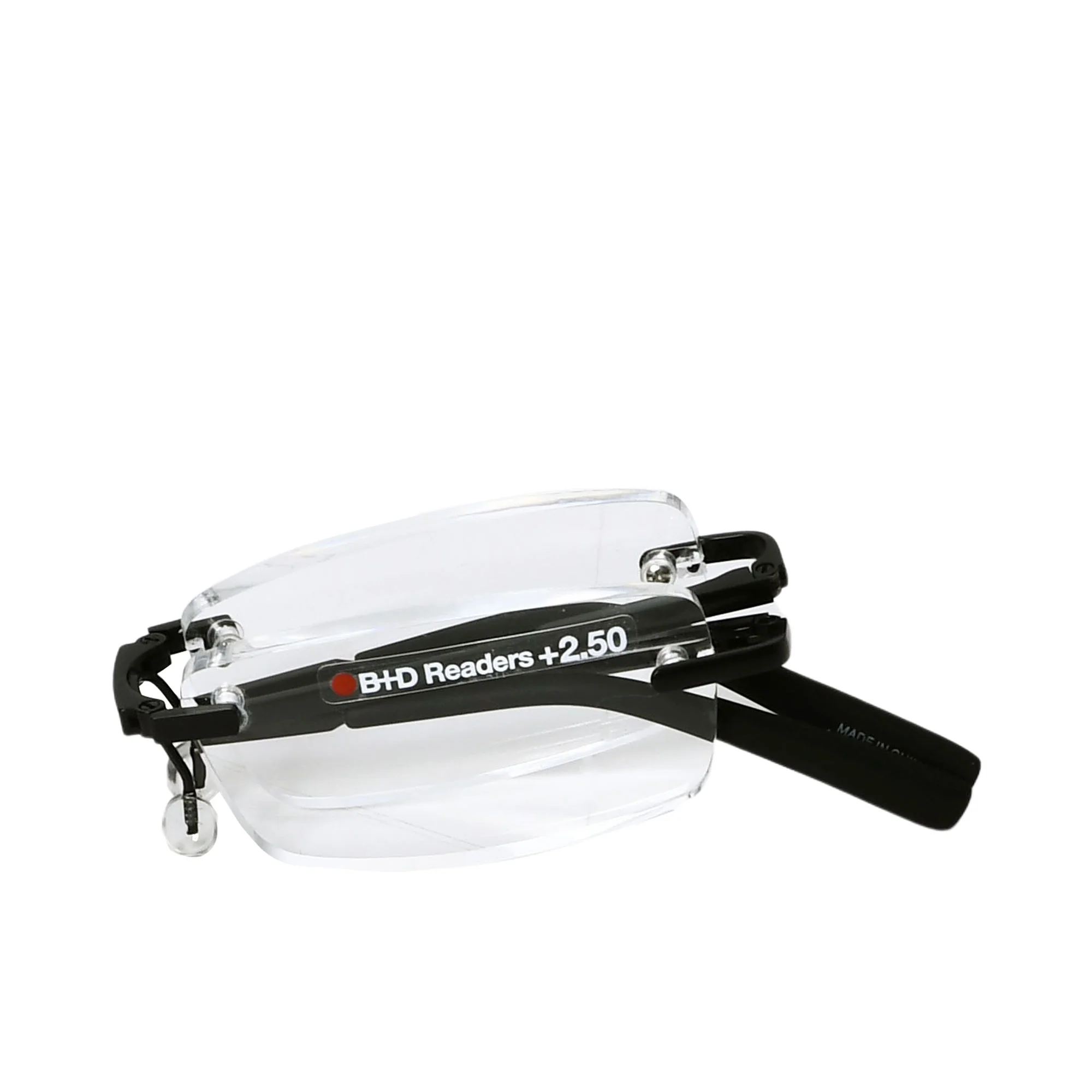 B+D Black Rimless Reading Glasses - Image 3
