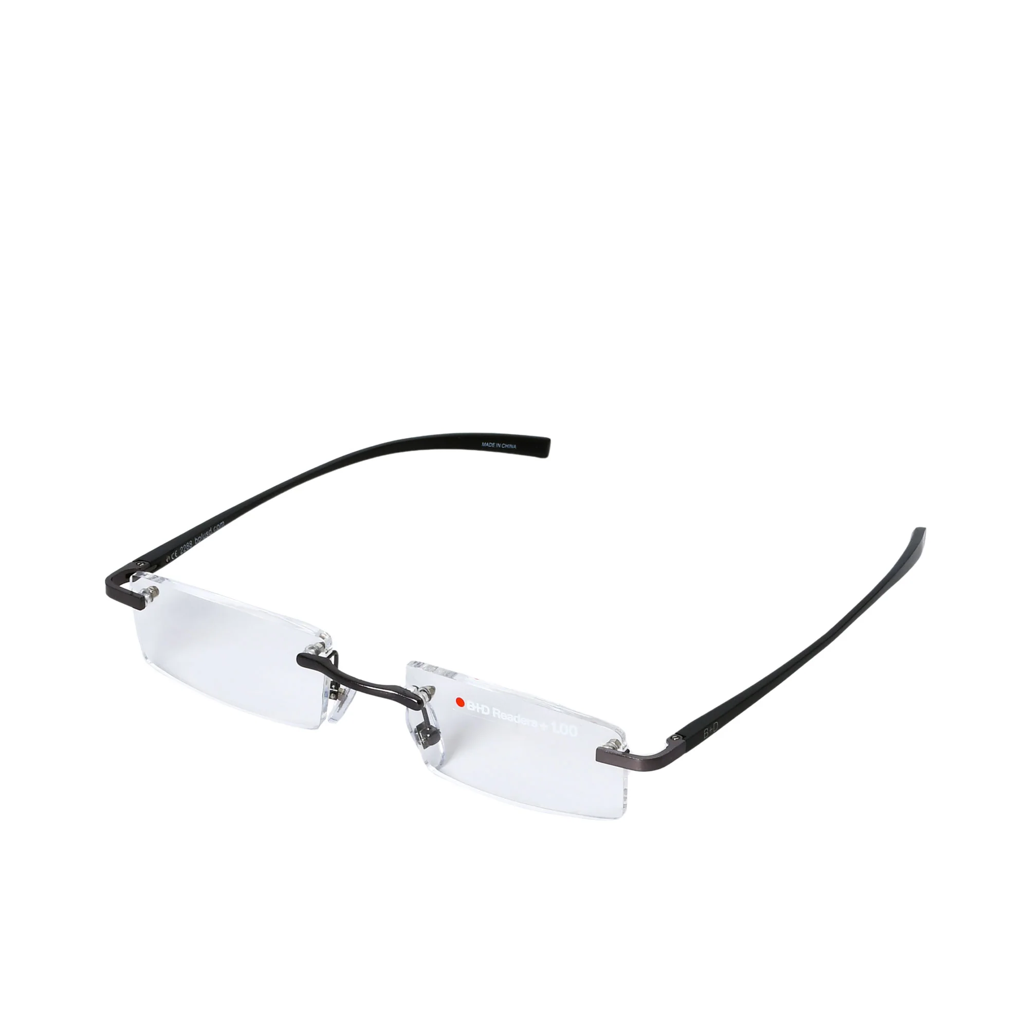 B+D Black Rimless Reading Glasses - Image 2