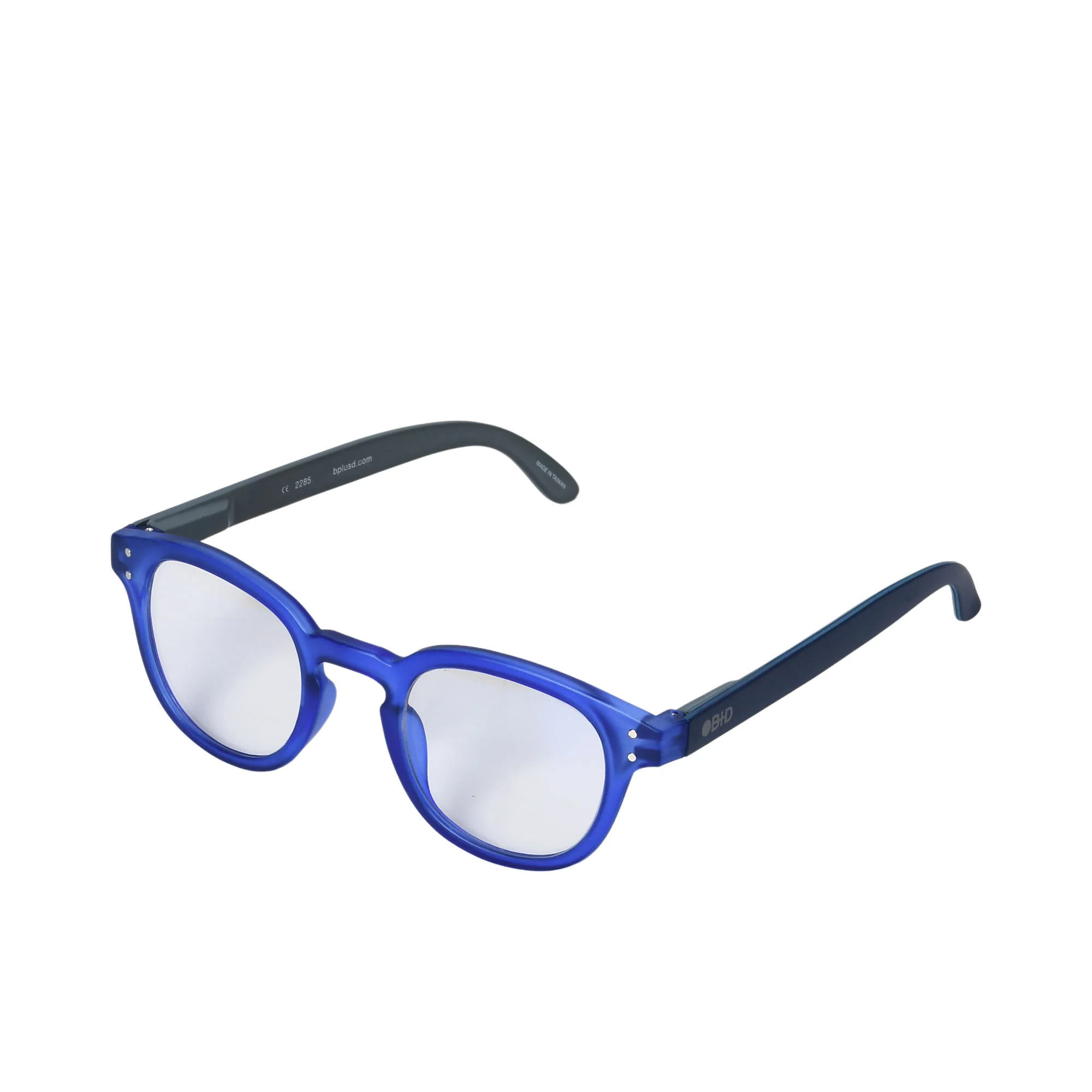 B+D Blue Reading Glasses with UV400 Protection - Image 2