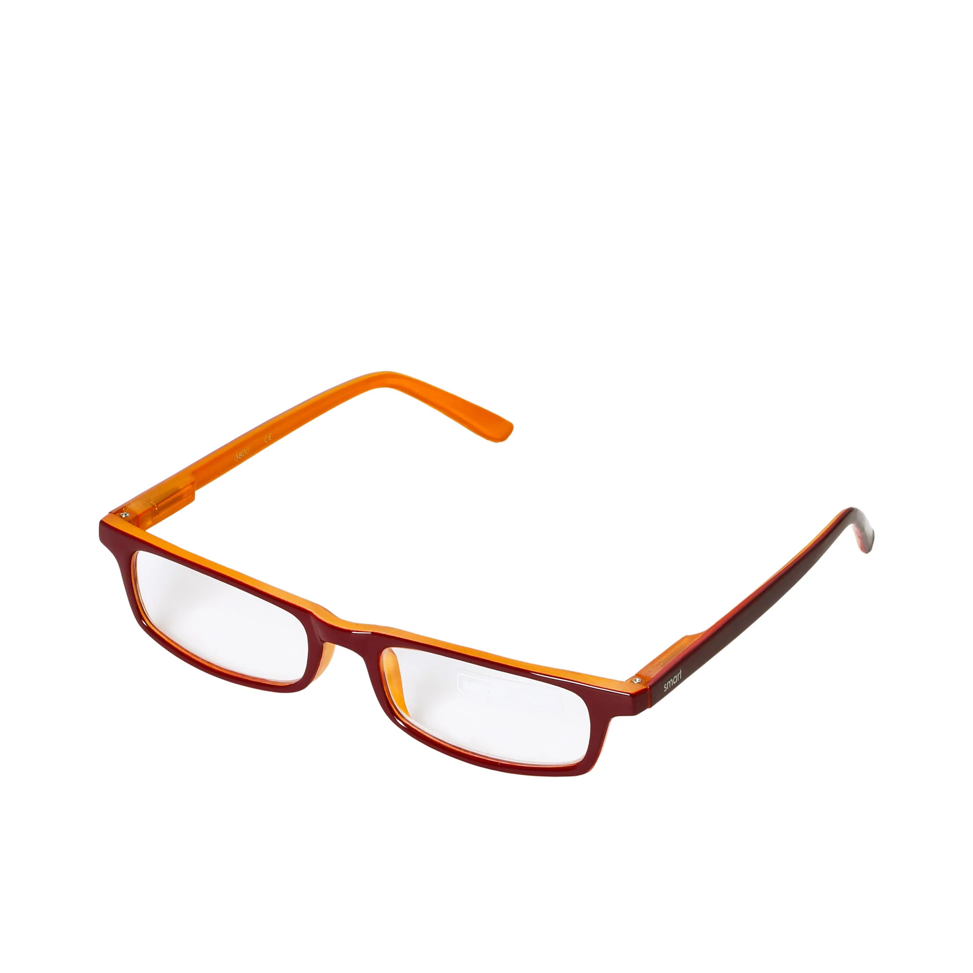 B+D Red & Orange Rectangular Reading Glasses - Image 2