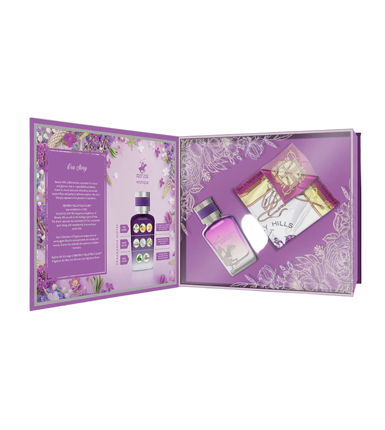 BHPC Prestige Edp Mystique 100ml + Women Scarf Coffret - Image 3