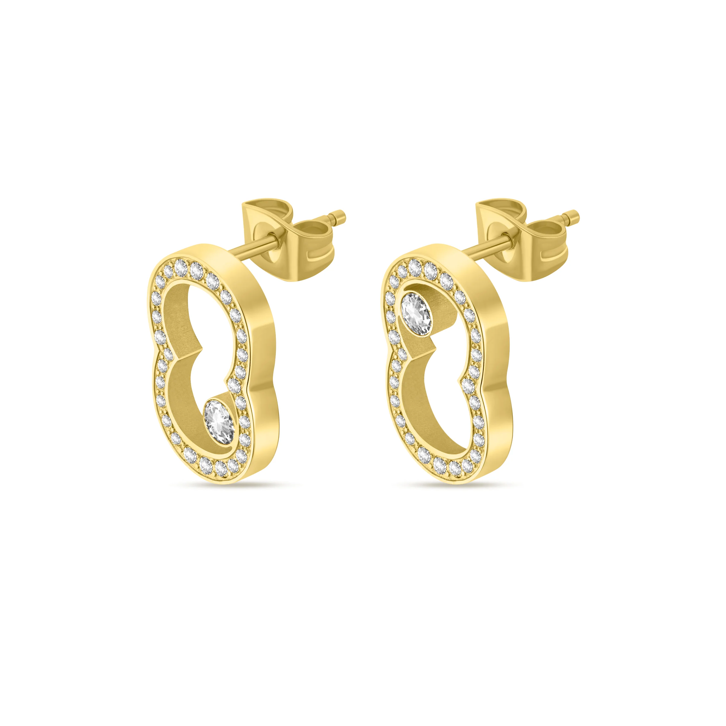BIANCA GP CRYSTALS C LOGO EARRINGS - Image 2