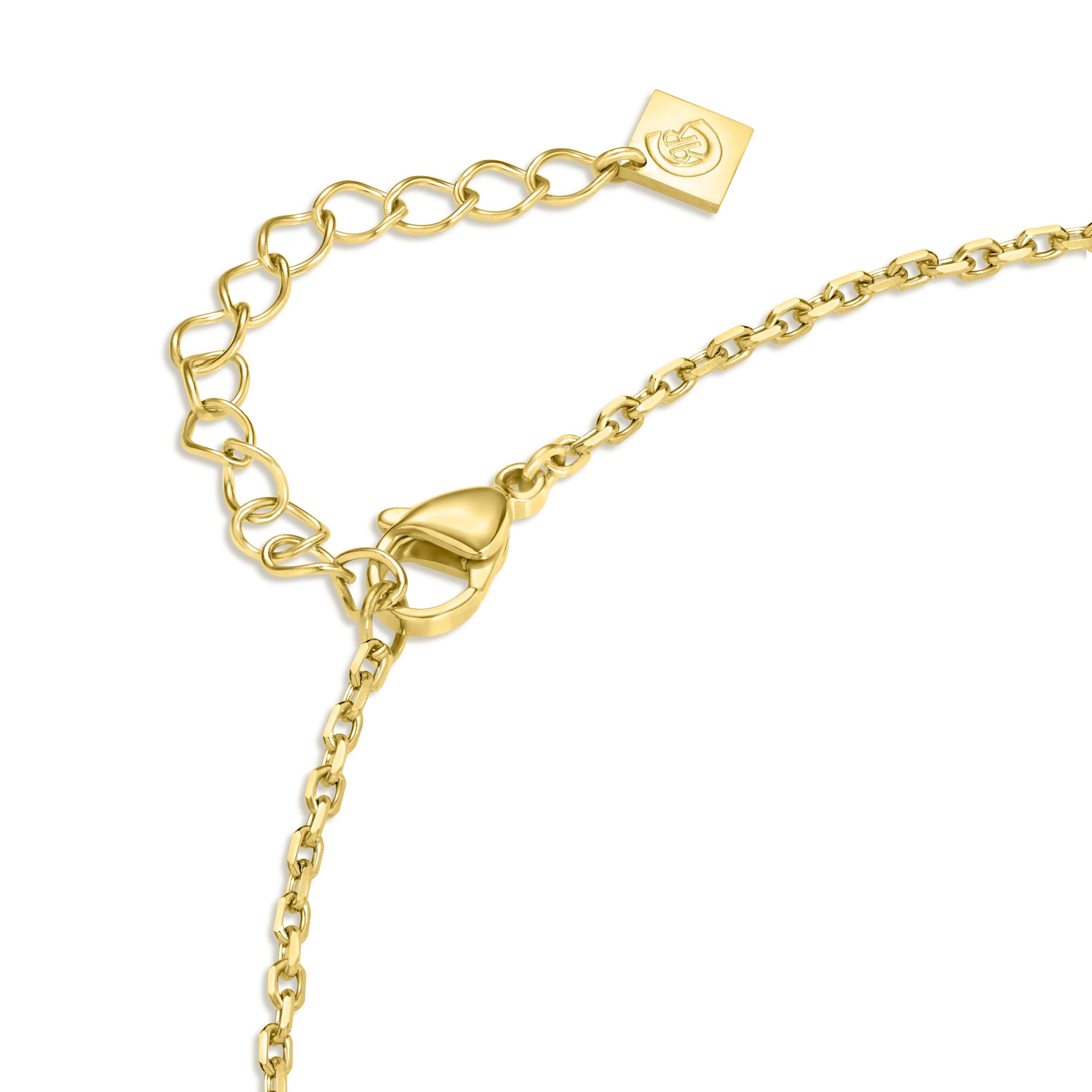 BIANCA GP CRYSTALS WITH CENTER LOGO NECKLACE - Image 3