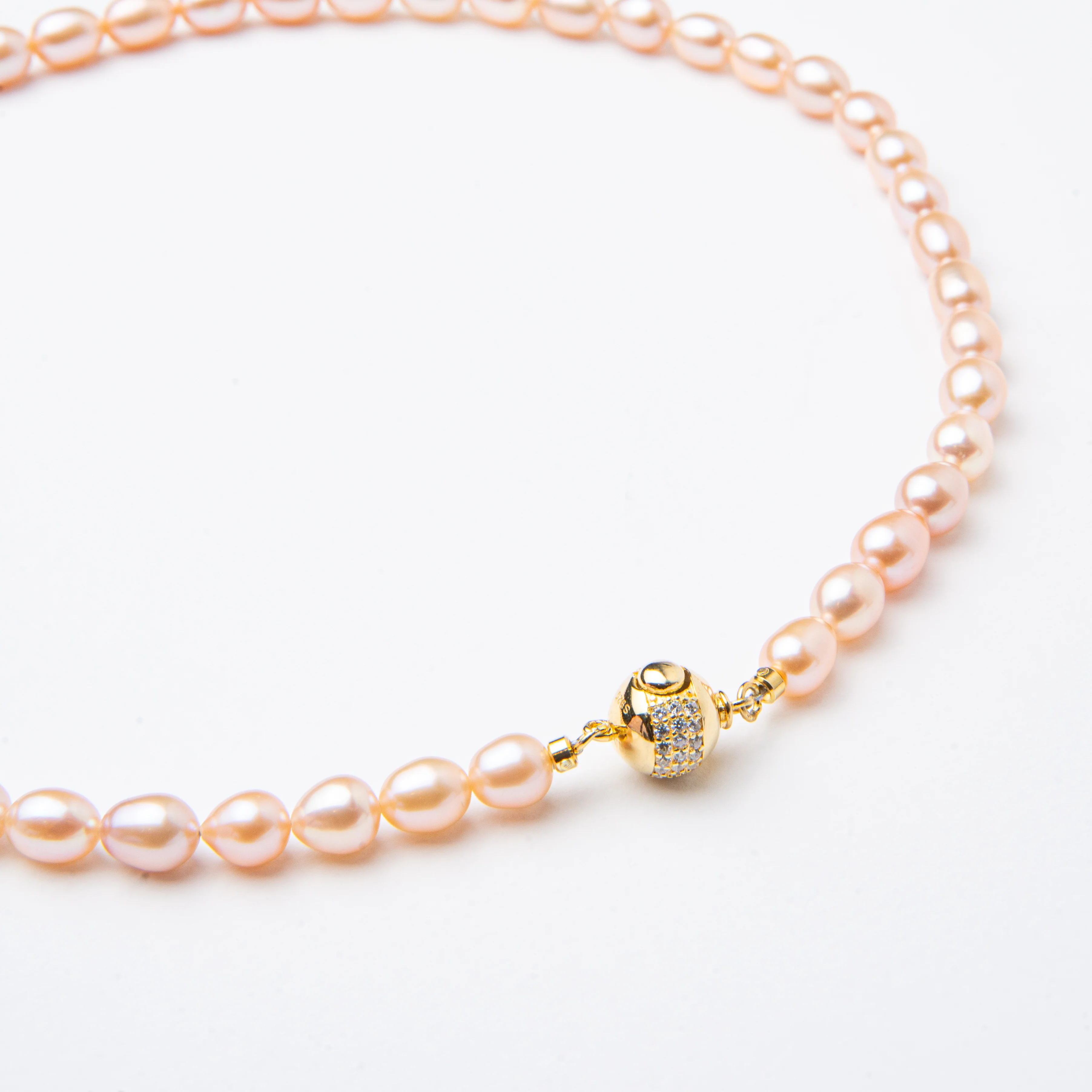 Bronzallure Cultured Fresh Water Pearl Peach - Image 2