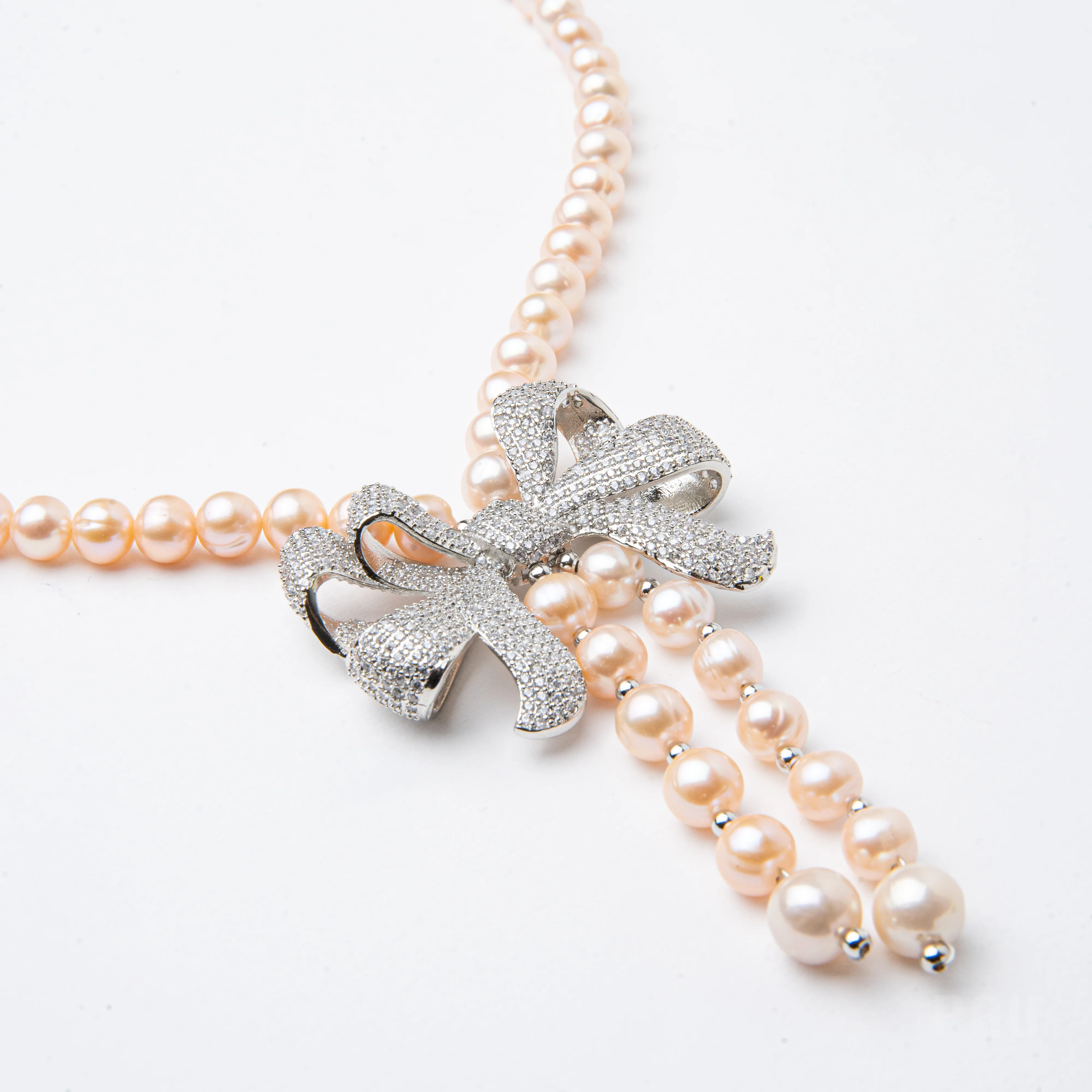 Bronzallure  Necklace Fresh Water Cultured Pearl Peach - Image 2
