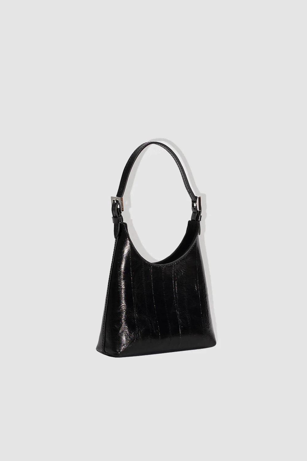 By Far Baby Camryn Eel Embossed Leather Black - Image 2