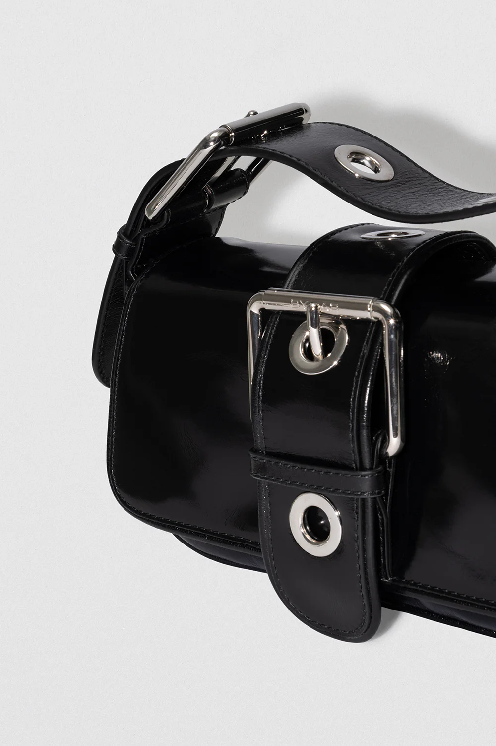 By Far Eloise Creased Calf Leather Black - Image 3