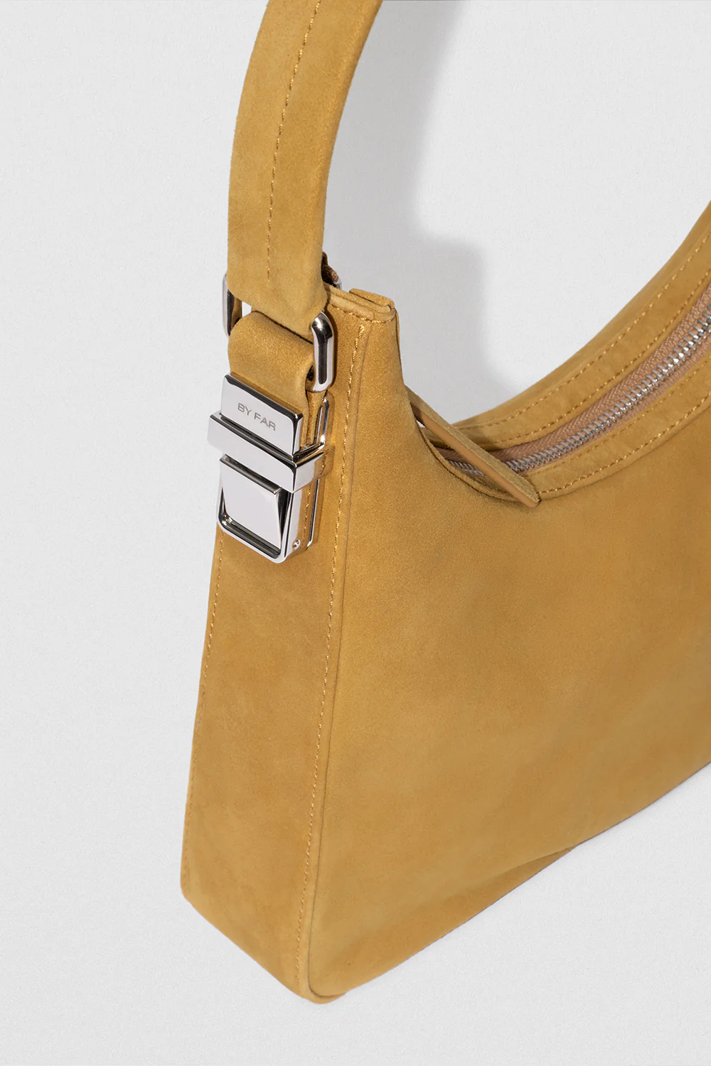 By Far Rhea Kid Suede Leather Cumin - Image 3