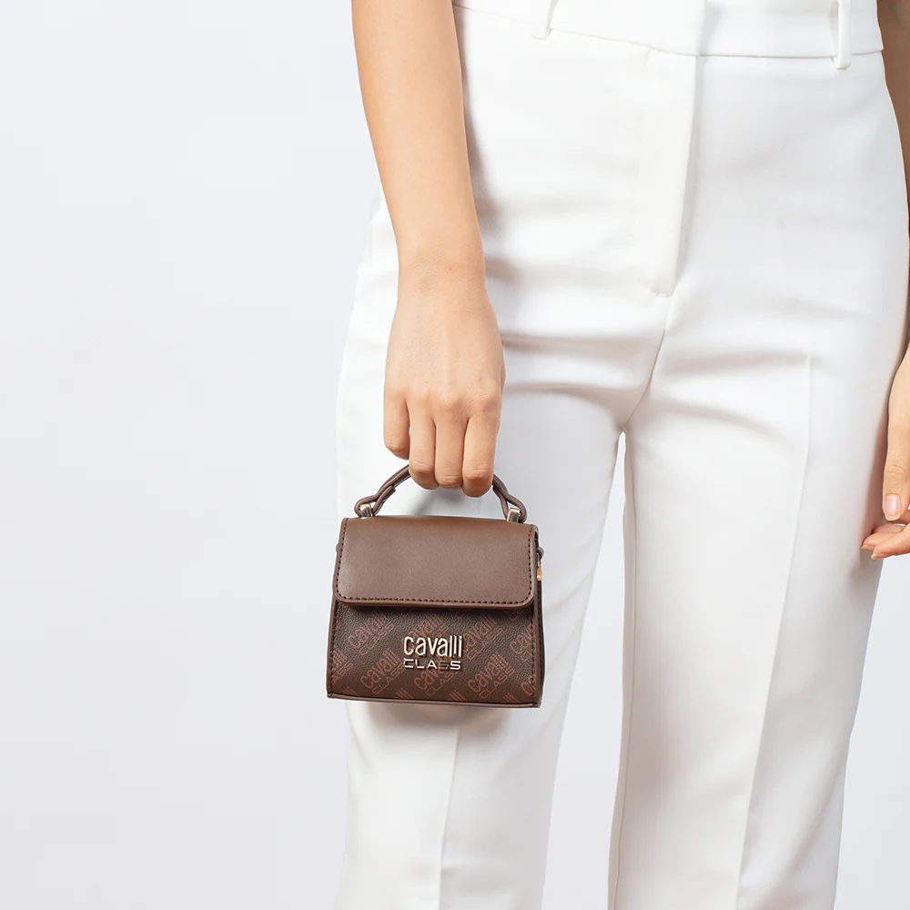 Cavalli Class - Amalfi Mini Handbag, Brown - Image 5