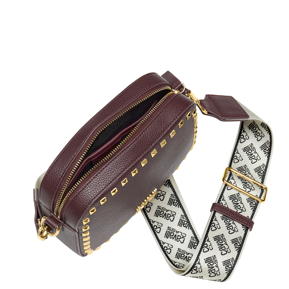 Cavalli Class - Ancona Crossbody Bag, Burgundy - Image 4