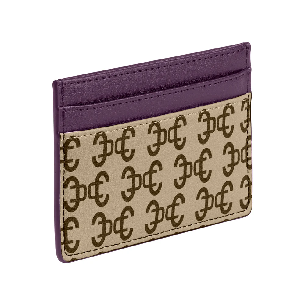 Cavalli Class - Cardholder, Violet & Logo Print - Image 2