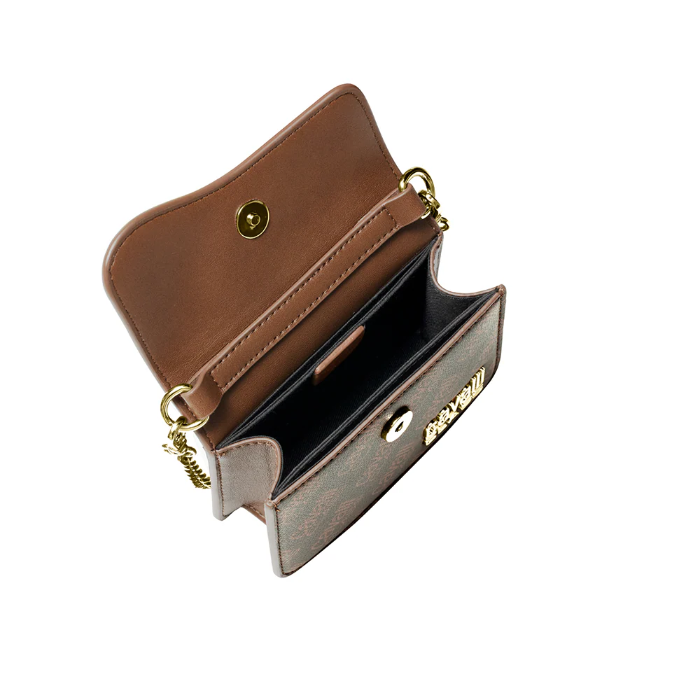 Cavalli Class - Cortina Mini Handbag, Brown - Image 4