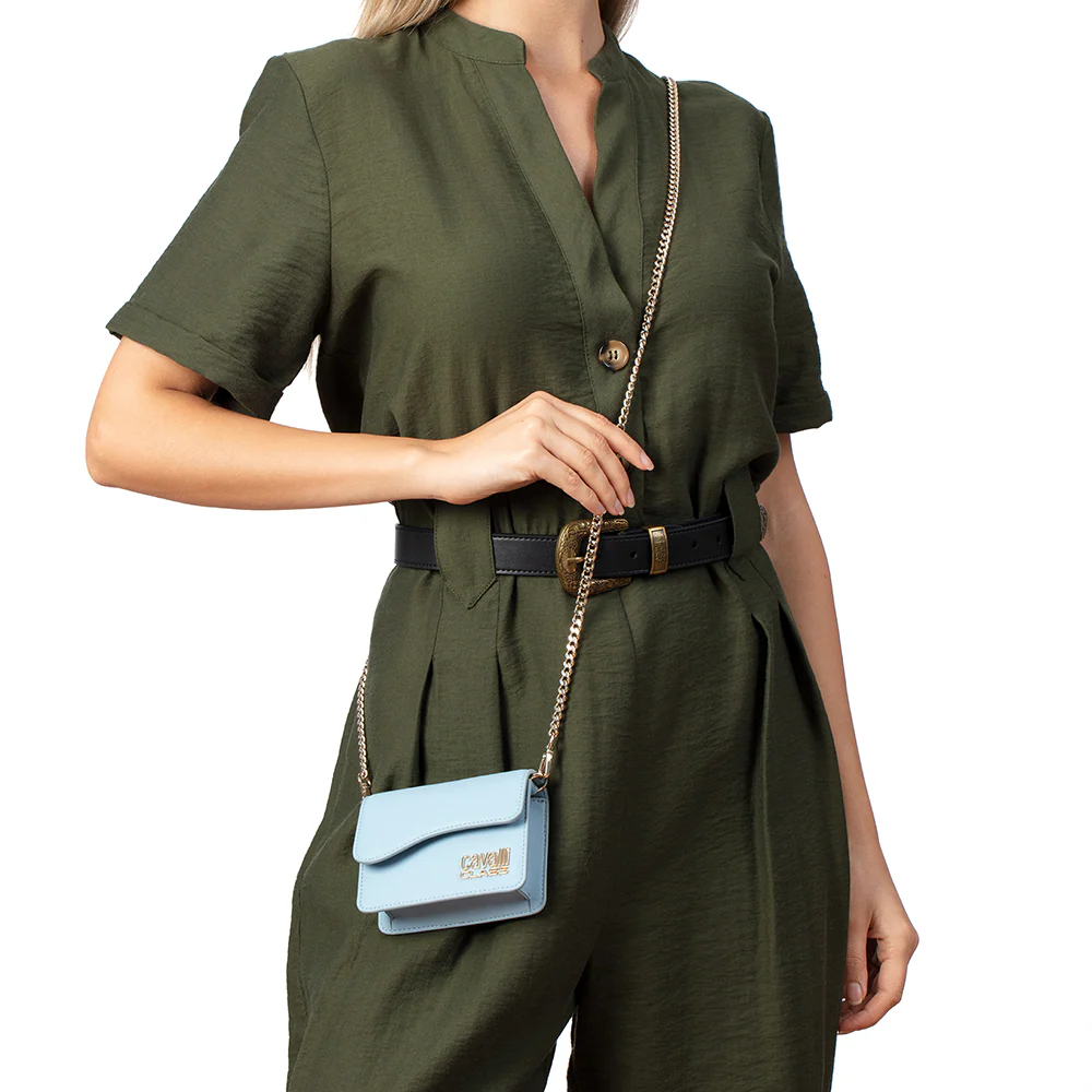 Cavalli Class - Cortina Mini Handbag, Light Blue - Image 2