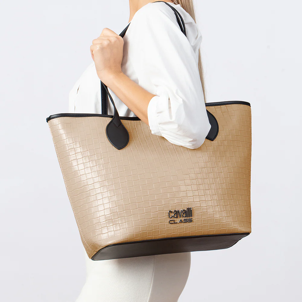 Cavalli Class - Ravenna Tote Bag, Beige - Image 2