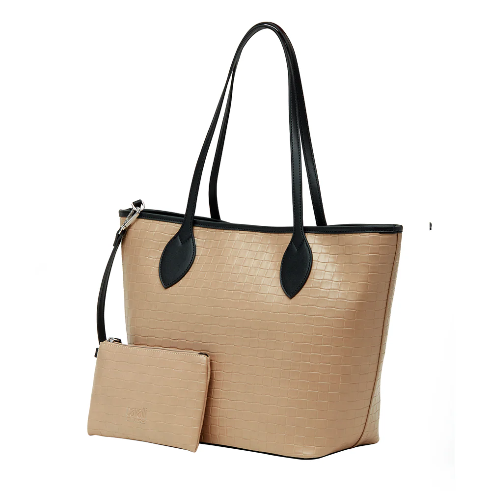 Cavalli Class - Ravenna Tote Bag, Beige - Image 3