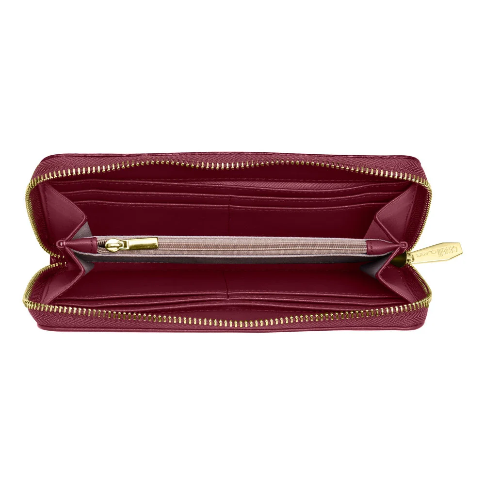 Cavalli Class - Women's Wallet, Burgundy & Logo Print - Image 2