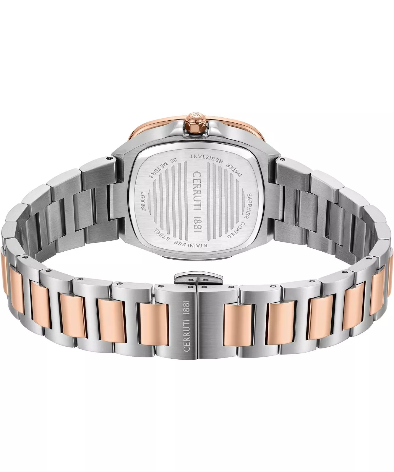 Cerruti 1881 Casale Women's White Mother-of-pearl Dial Silver Rose Gold Watch - Image 2