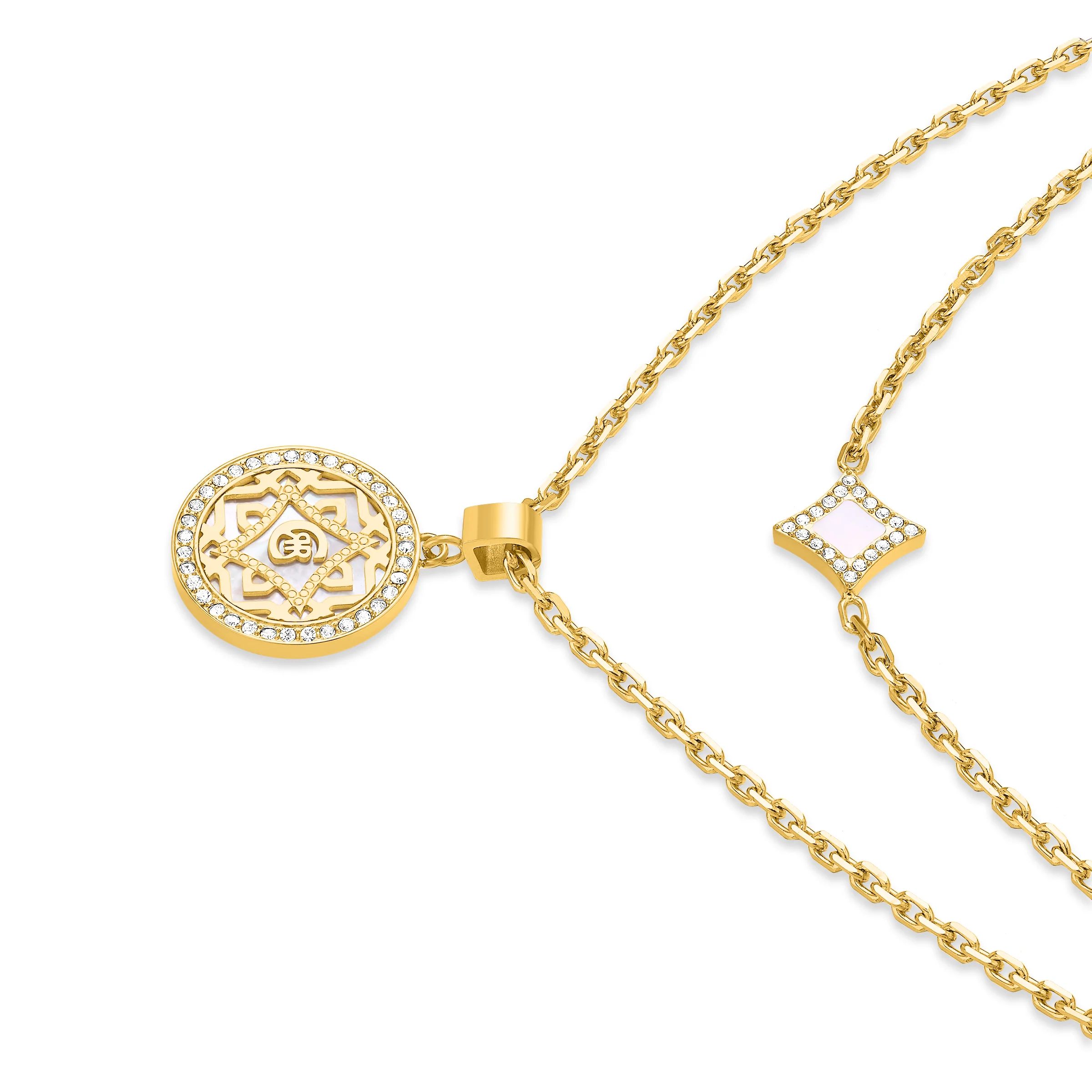 Cerruti 1881 Silvia Dual Charm Necklace - Image 2