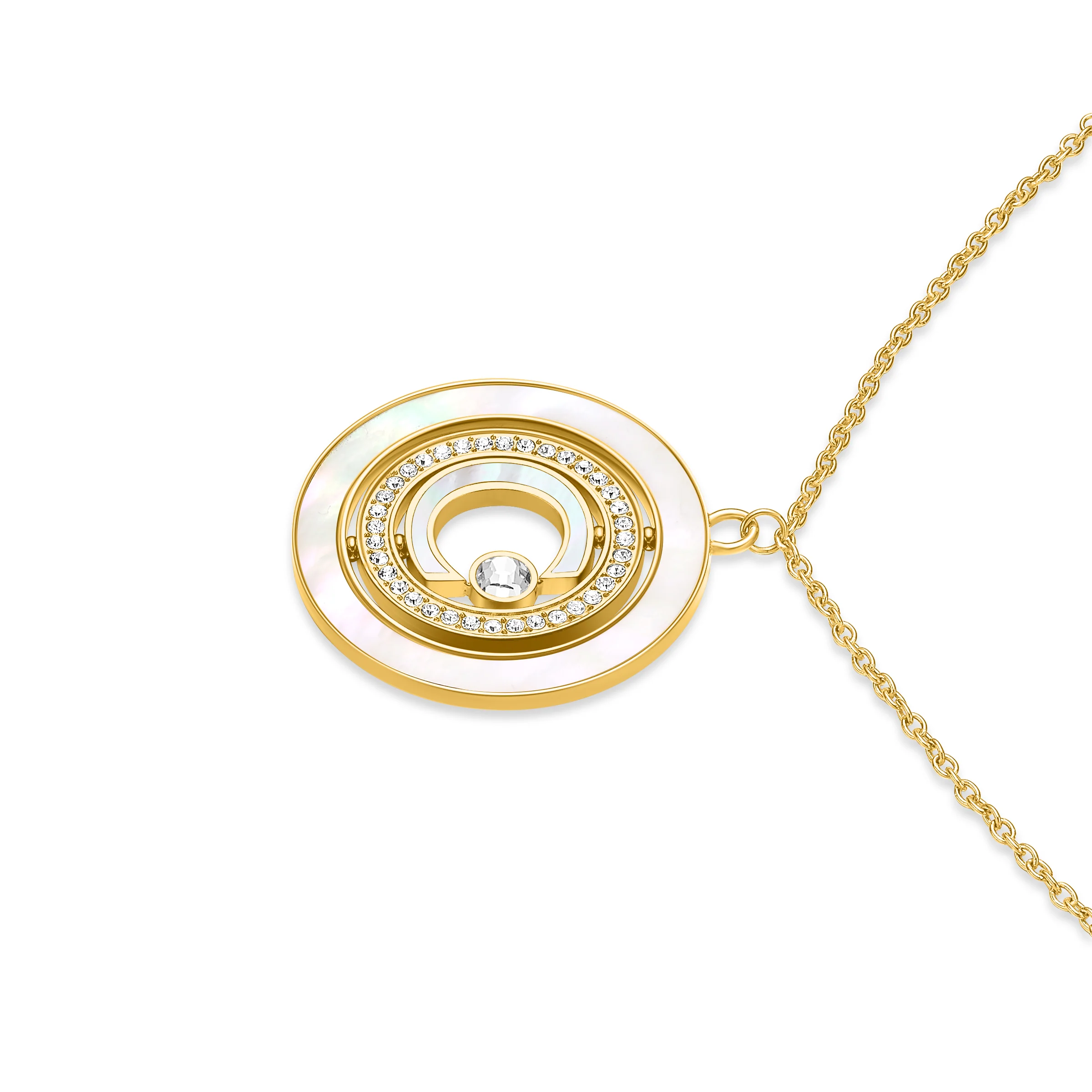 Cerruti 1881 Women MOP Gold MARQUE Necklace - Image 2