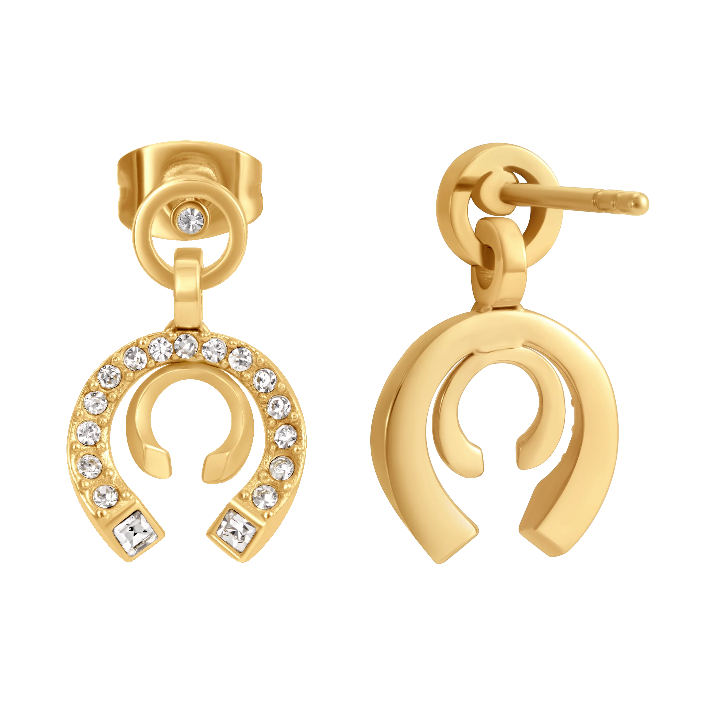 Cerruti Amalia Double C Gold Plated Earrings - Image 2