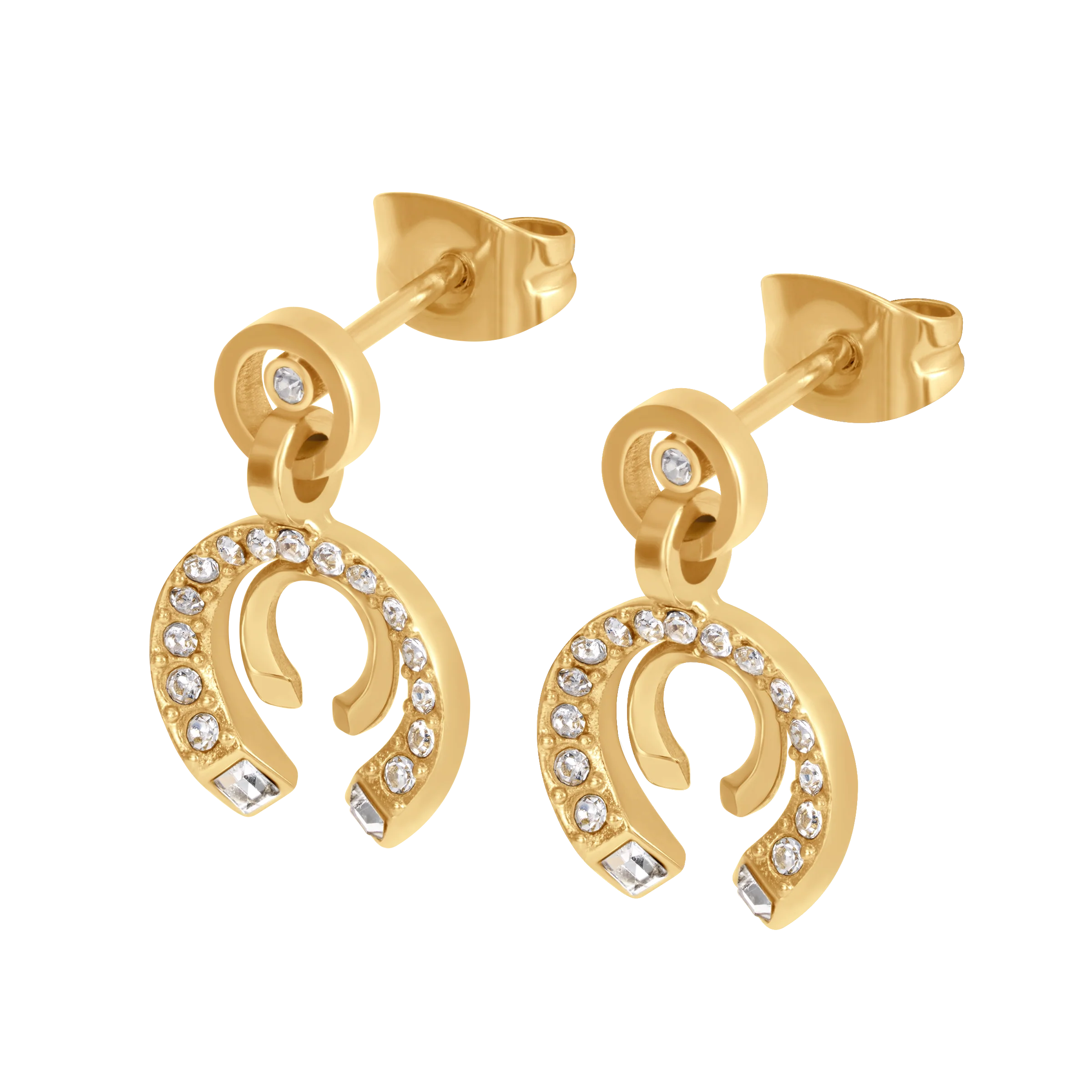Cerruti Amalia Double C Gold Plated Earrings - Image 3