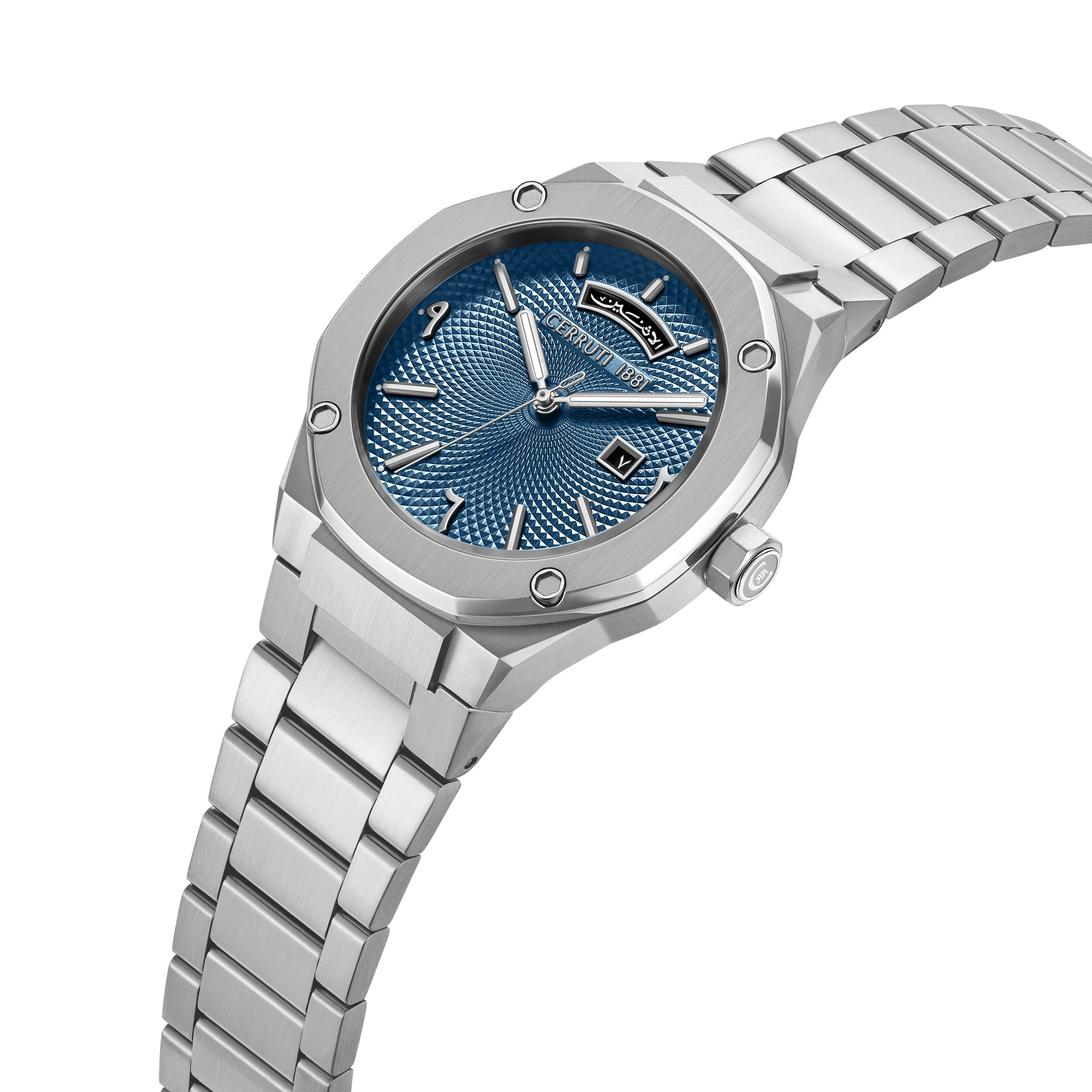 Cerruti Blue Dial Stainless Steel Men's Watch - Image 2