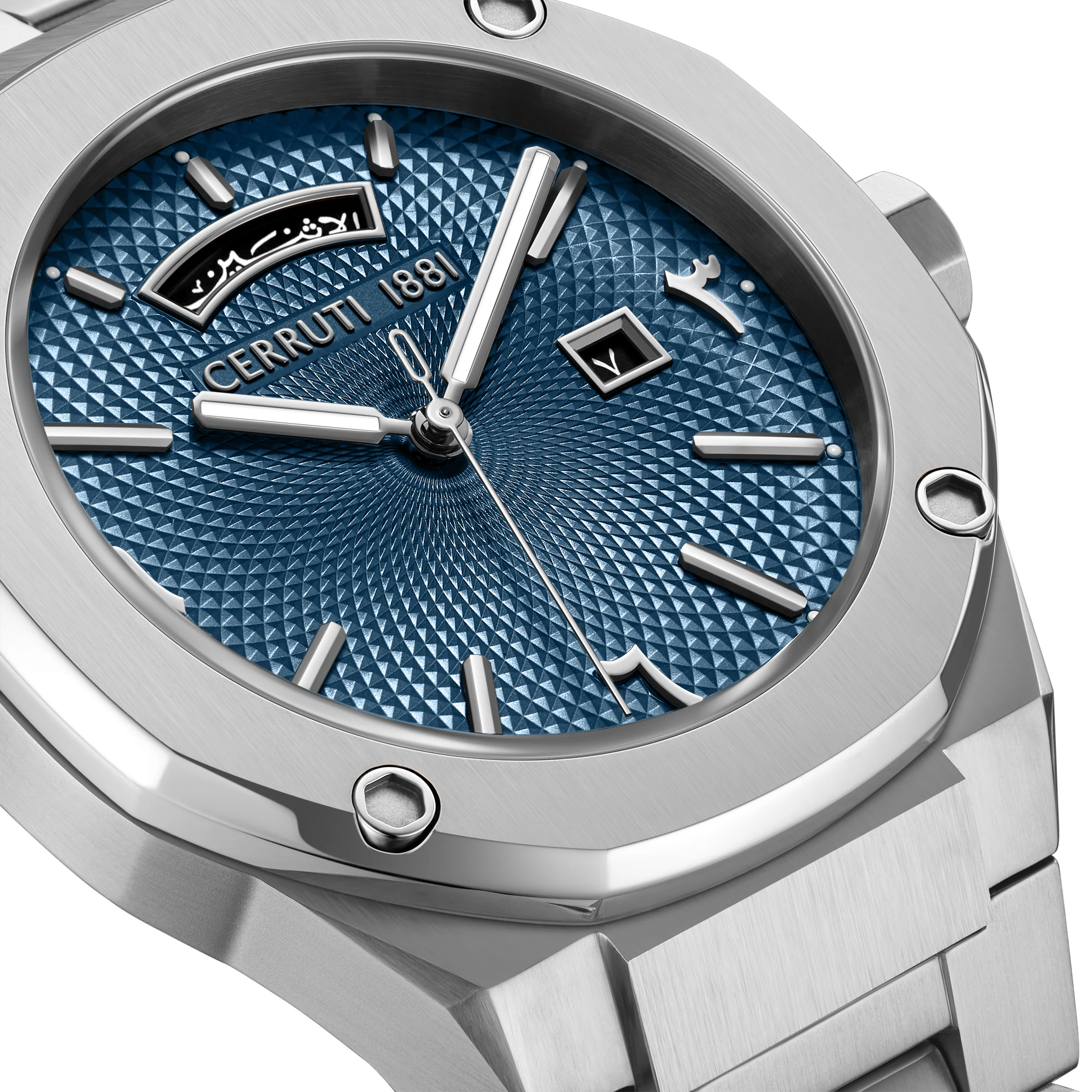 Cerruti Blue Dial Stainless Steel Men's Watch - Image 3