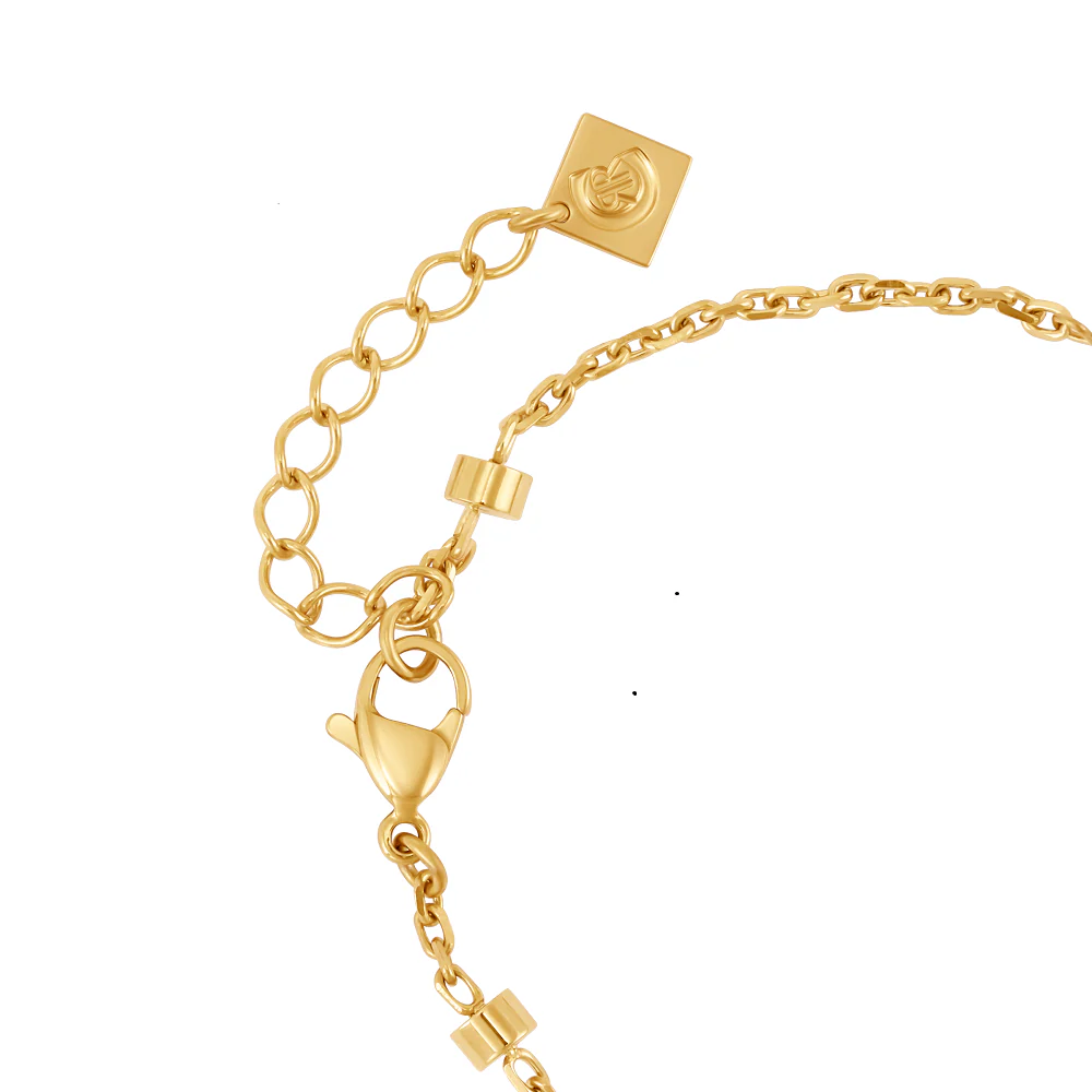 Cerruti Celeste Round Logo & Double Chain Bracelet - Image 2