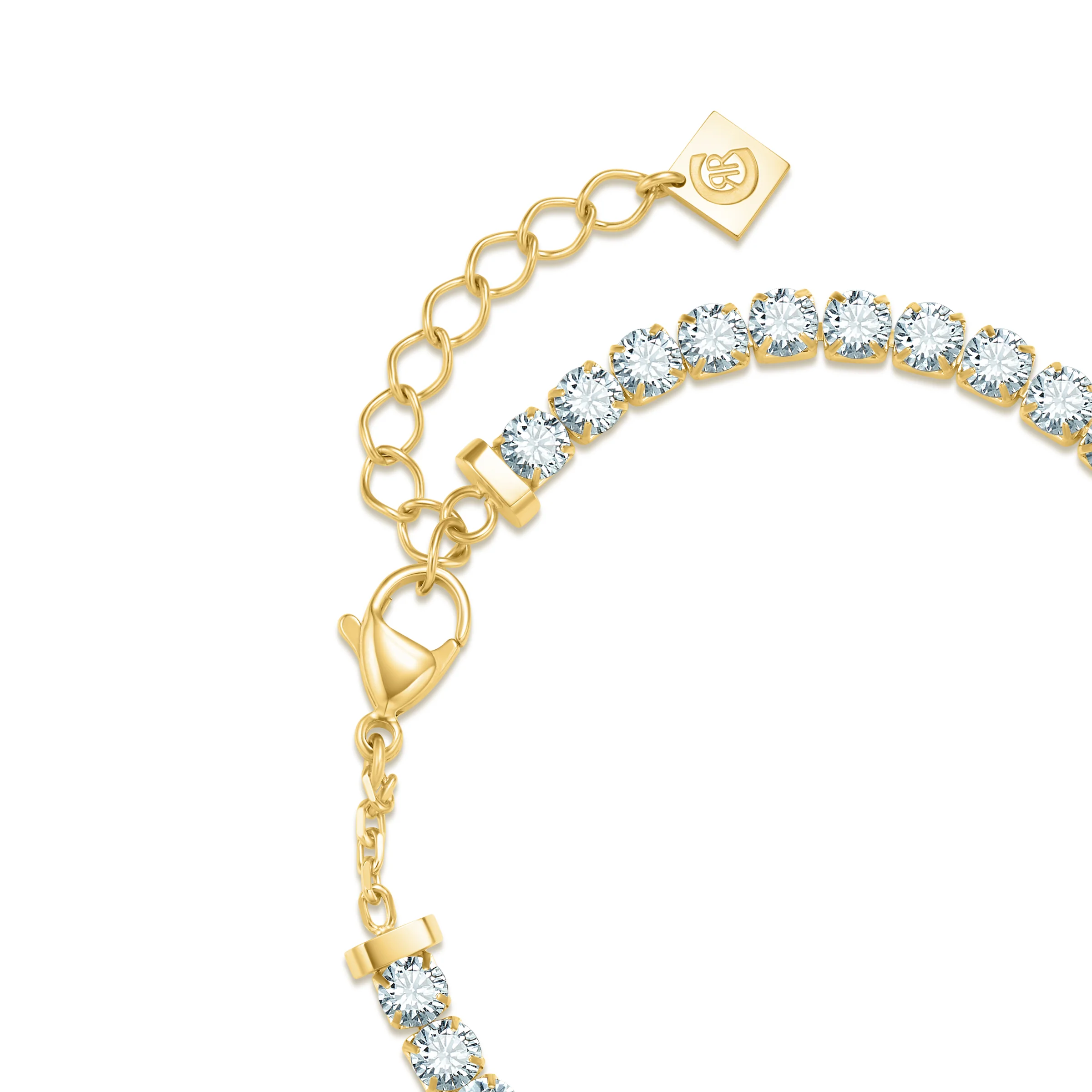 CERRUTI CLAUDIA GP CLEAR TENNIS DOUBLE C LOGO BRACELET - Image 3