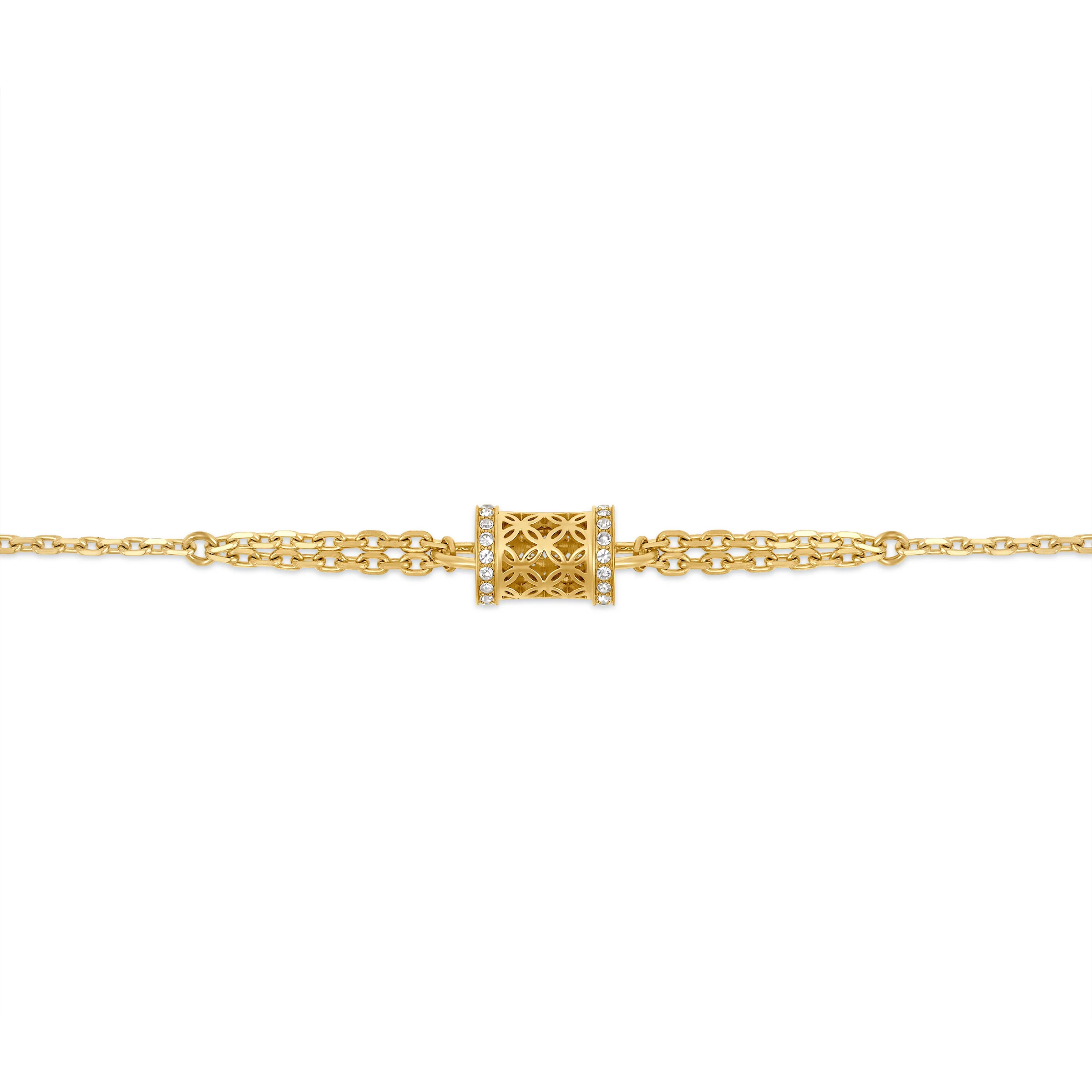Cerruti Elettra Gold Plated Bracelet with Center Cut-Out Motif - Image 3