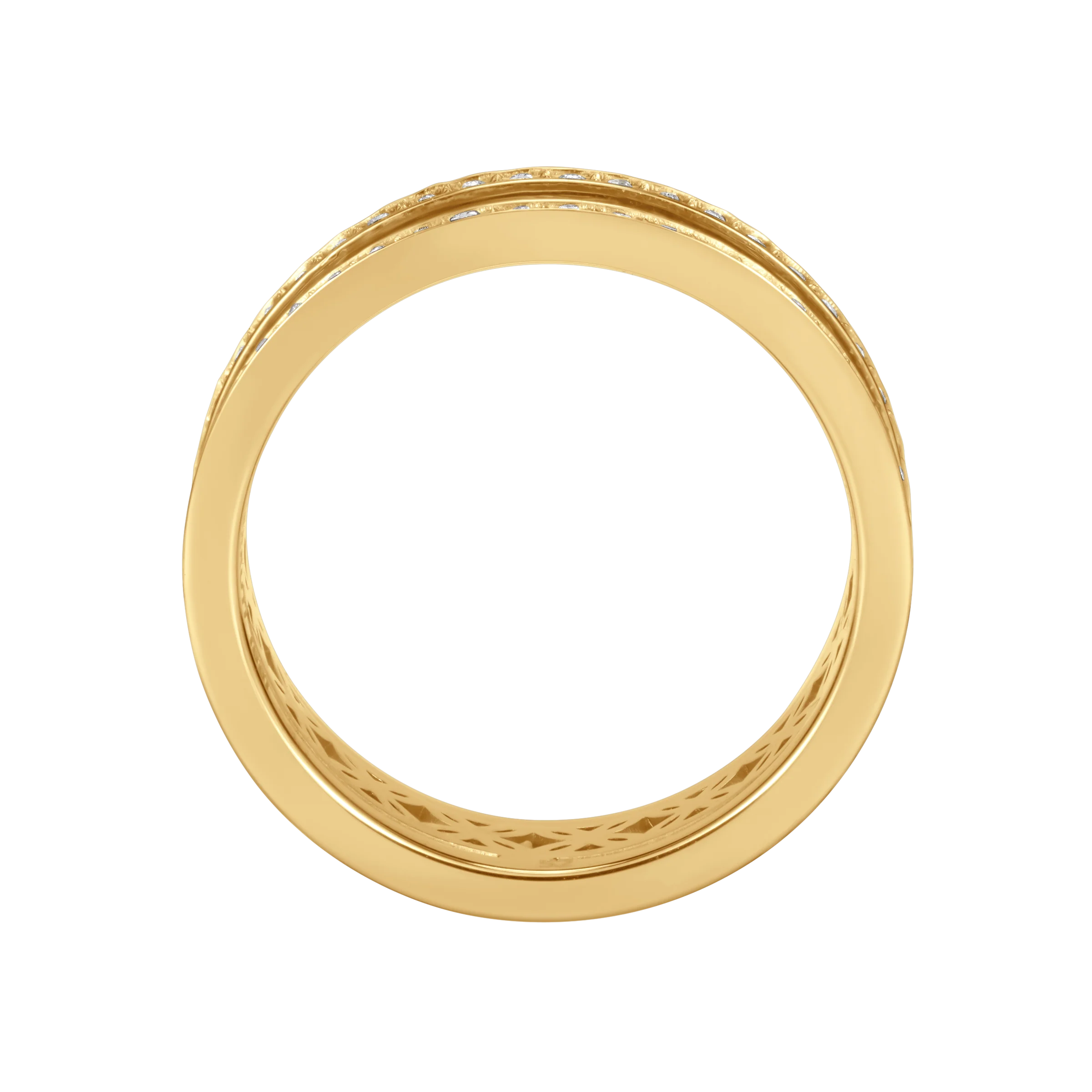 Cerruti Elettra Gold Plated Cut-Out Pattern Ring – Size 54 - Image 3