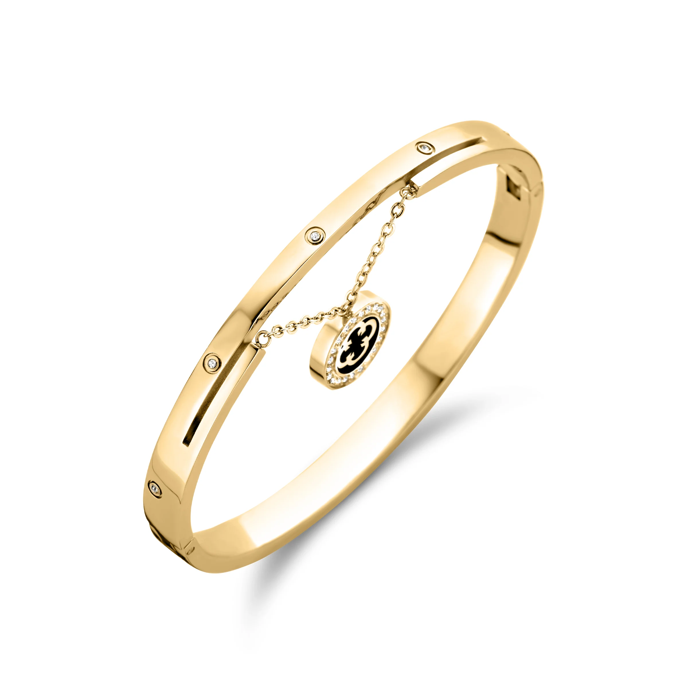 Cerruti  Embellished Bangle Bracelet - Image 2