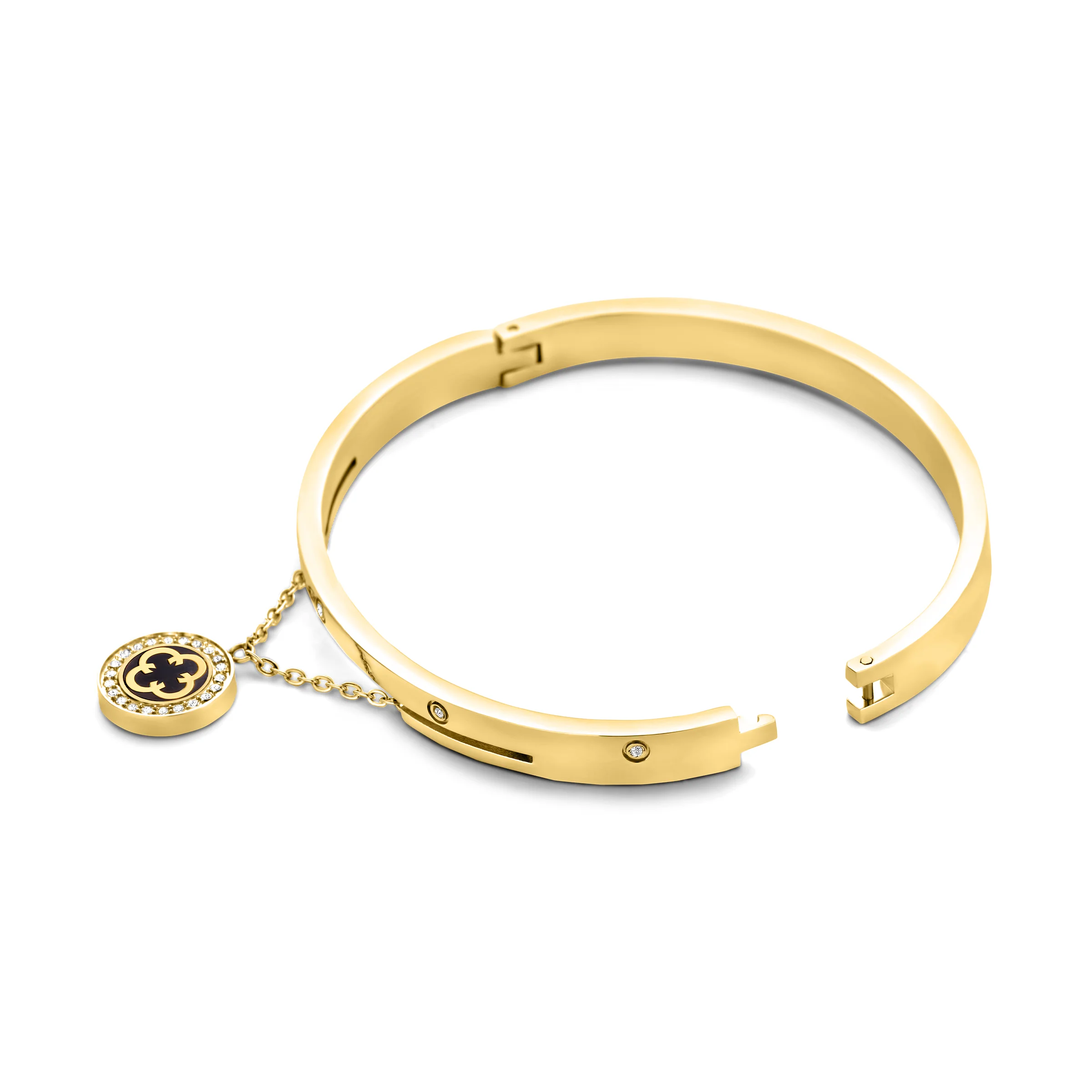 Cerruti  Embellished Bangle Bracelet - Image 4