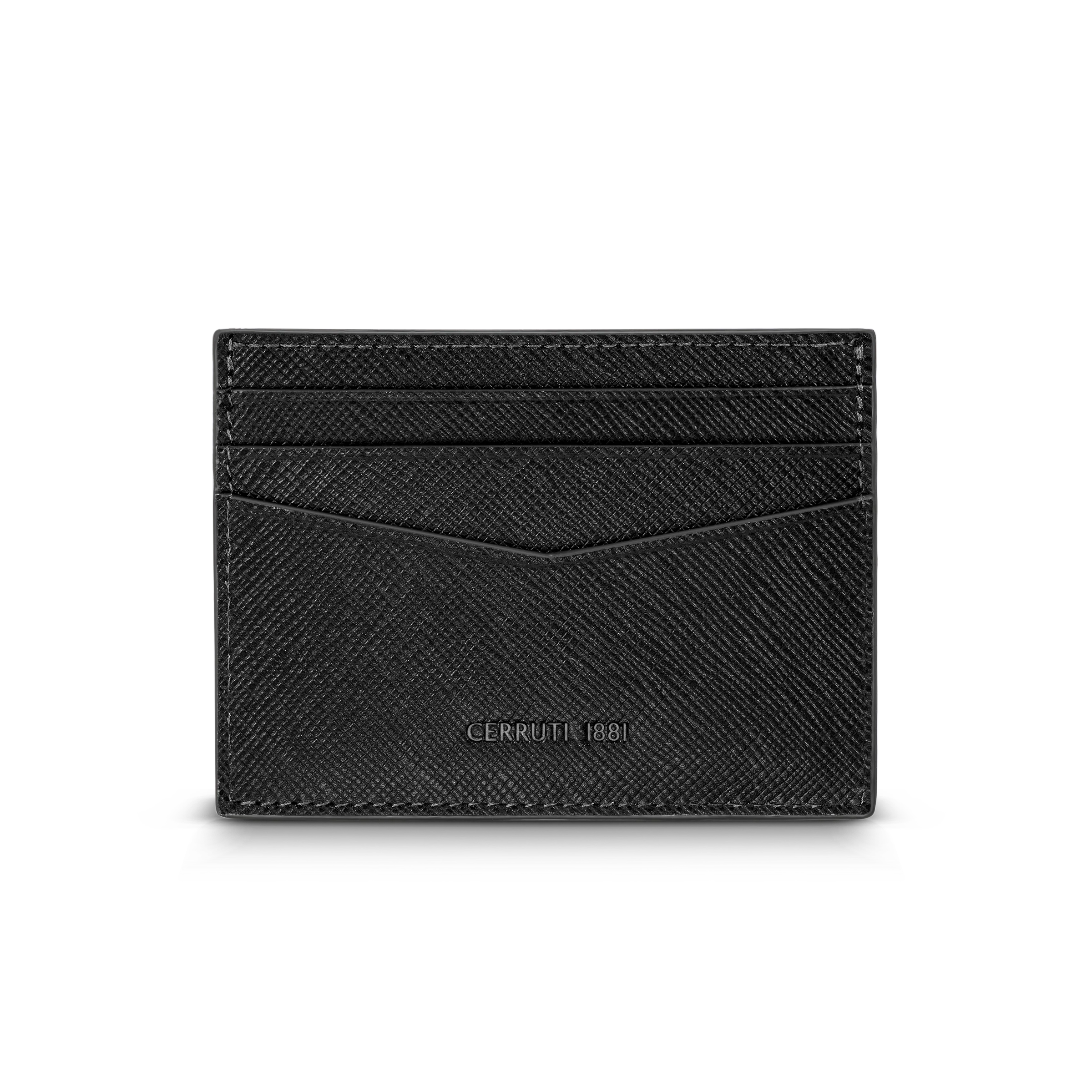 Cerruti Gents Card Holder In Genuine Leather Black - Image 2