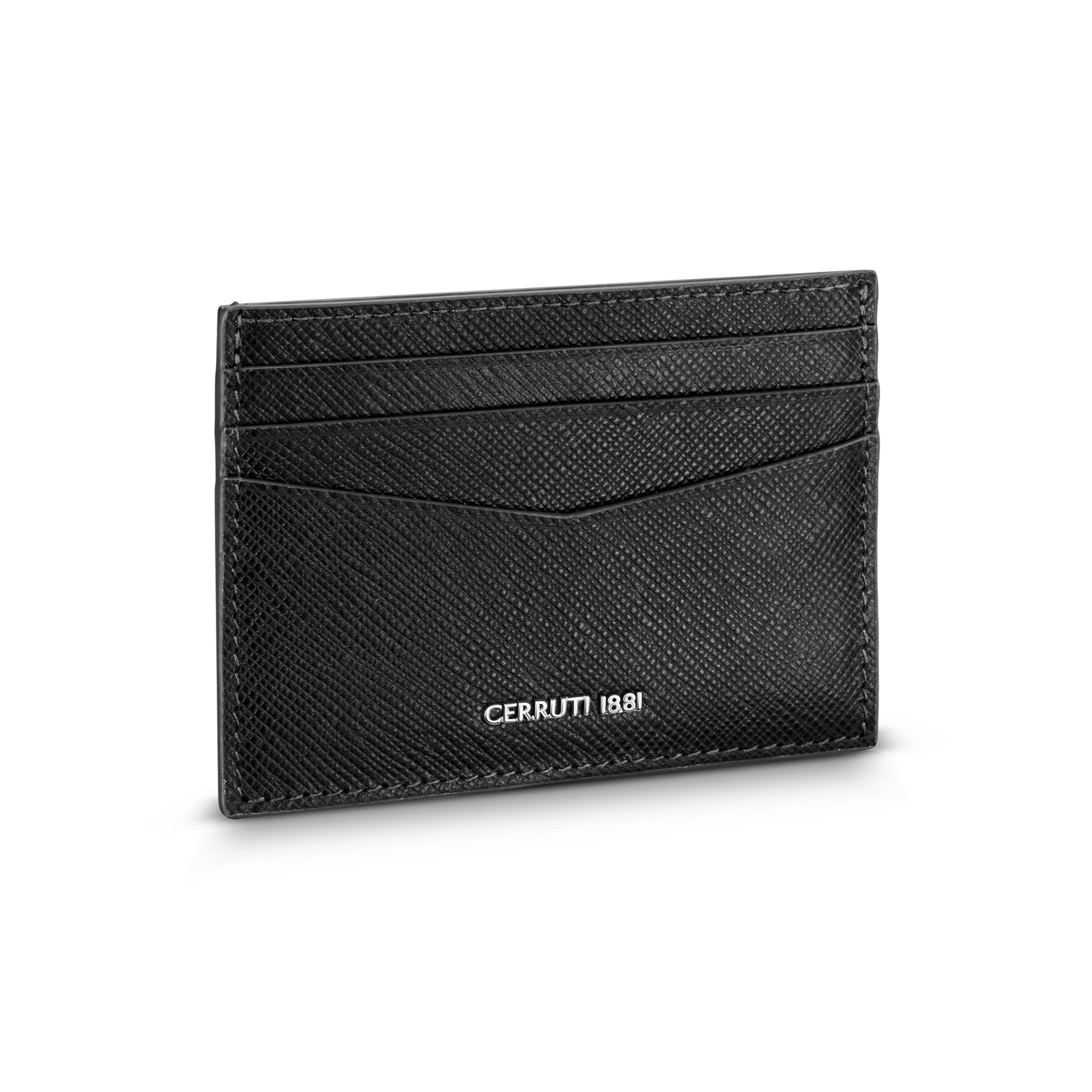 Cerruti Gents Card Holder In Genuine Leather Black - Image 3