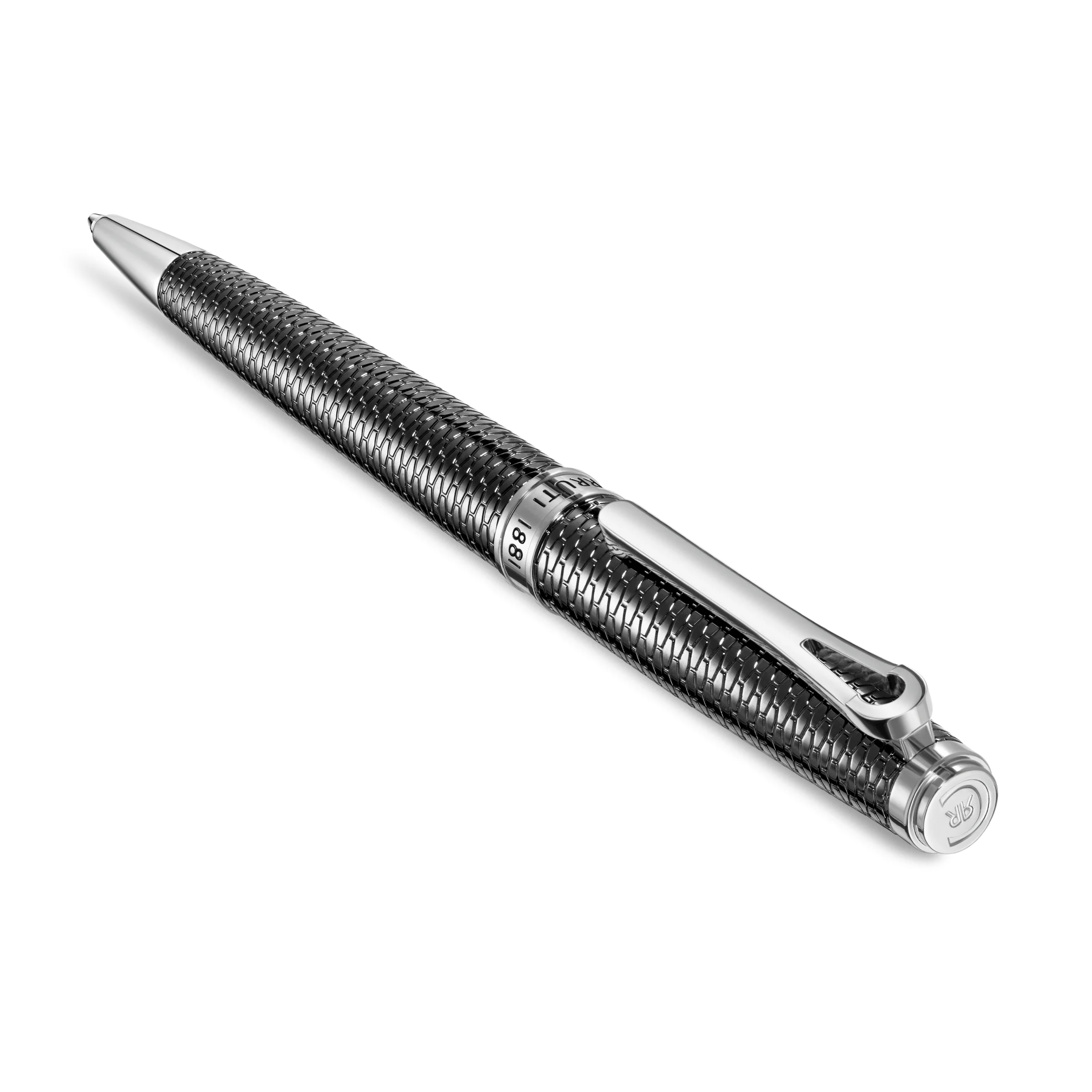 Cerruti Giovanni Black Lacquer Pen with Stainless Steel Trims - Image 3