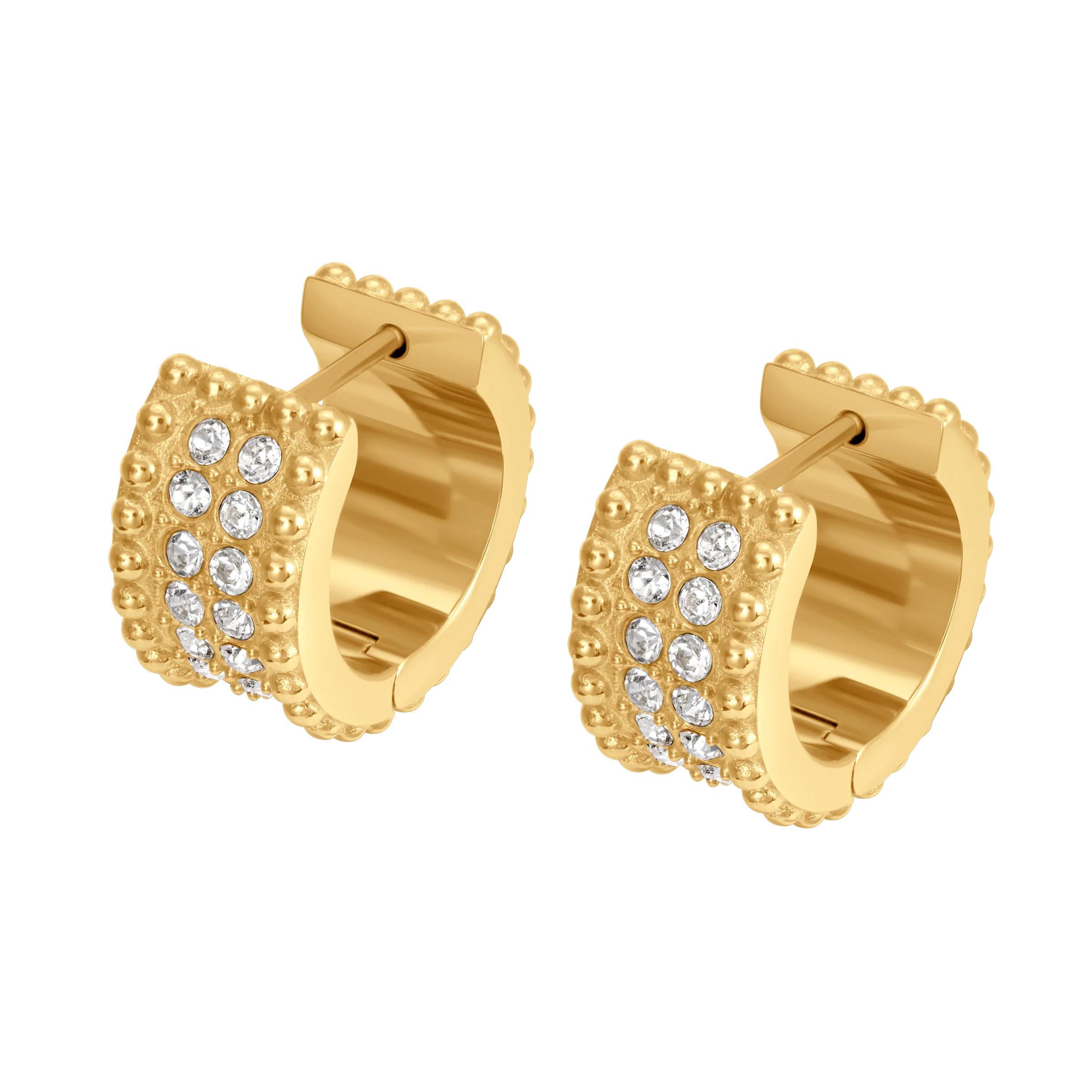 Cerruti Isadora Round Cutout Logo Motif Earring - Image 2