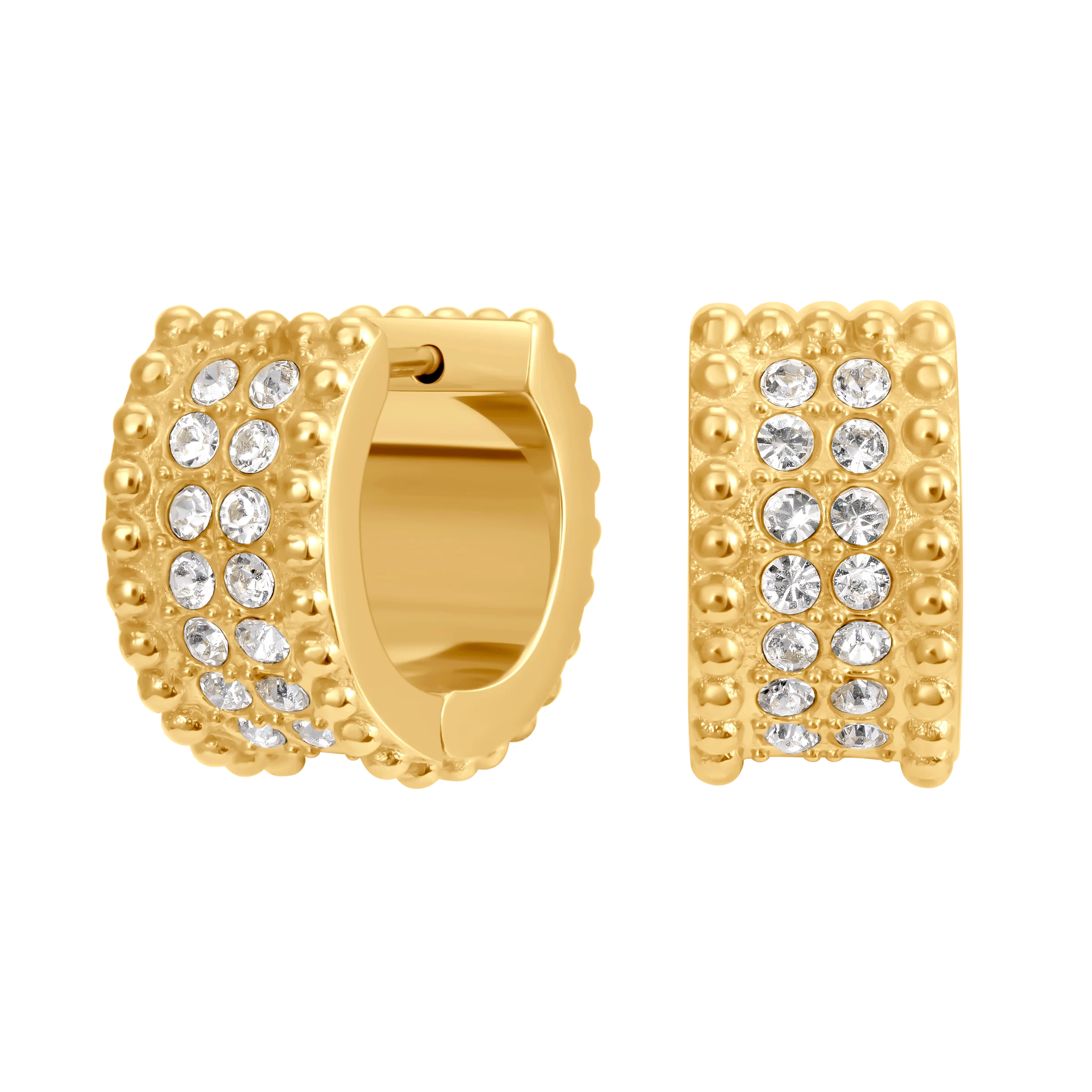 Cerruti Isadora Round Cutout Logo Motif Earring - Image 3