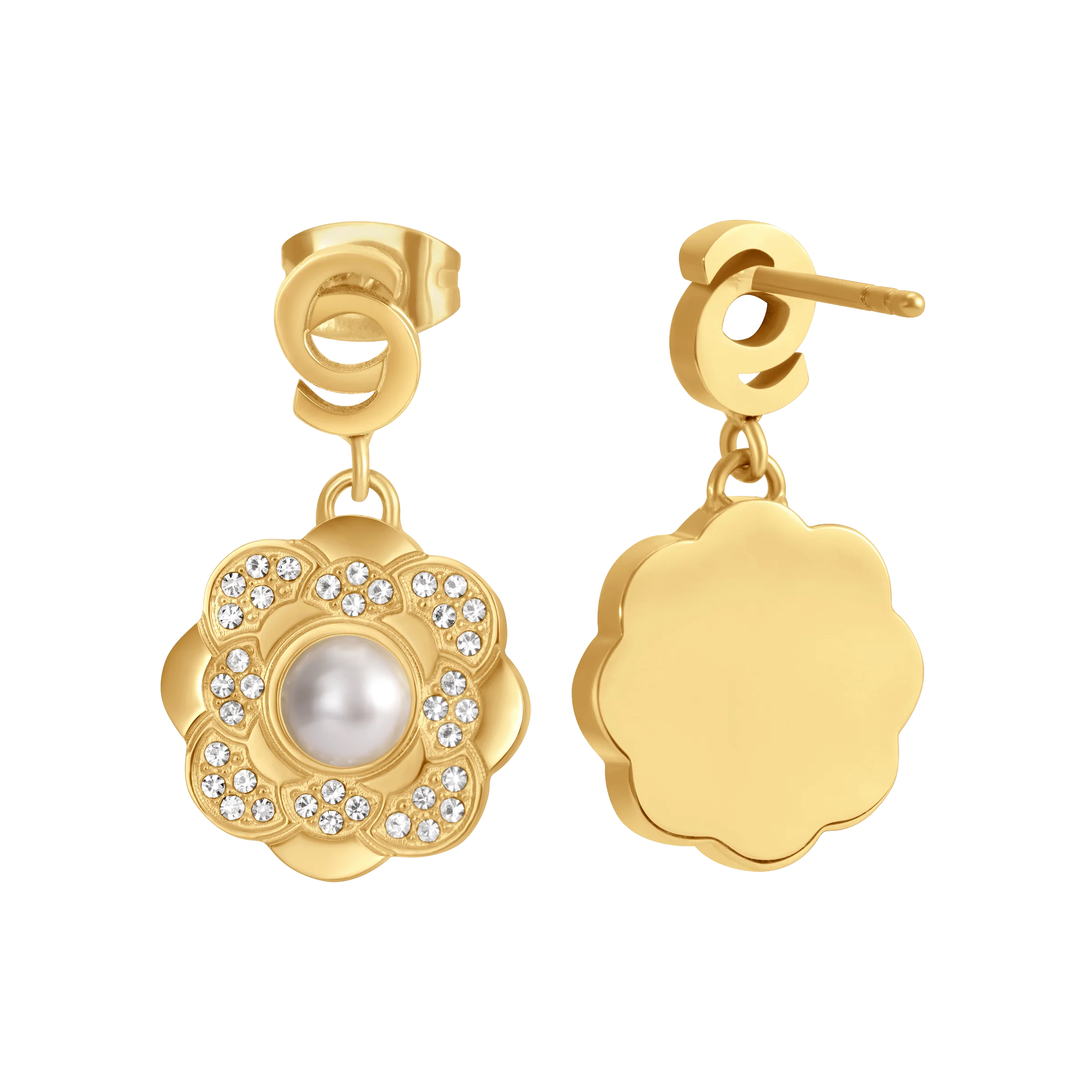 Cerruti Jasmine Flower Motif Earring - Image 2